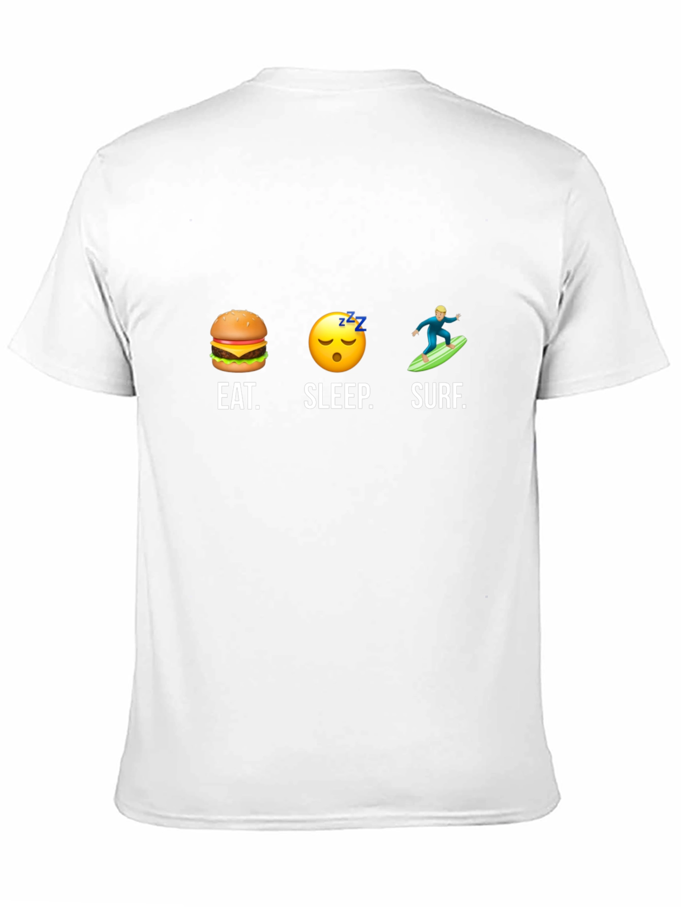 Eat Sleep Surf Black Graphic Tee