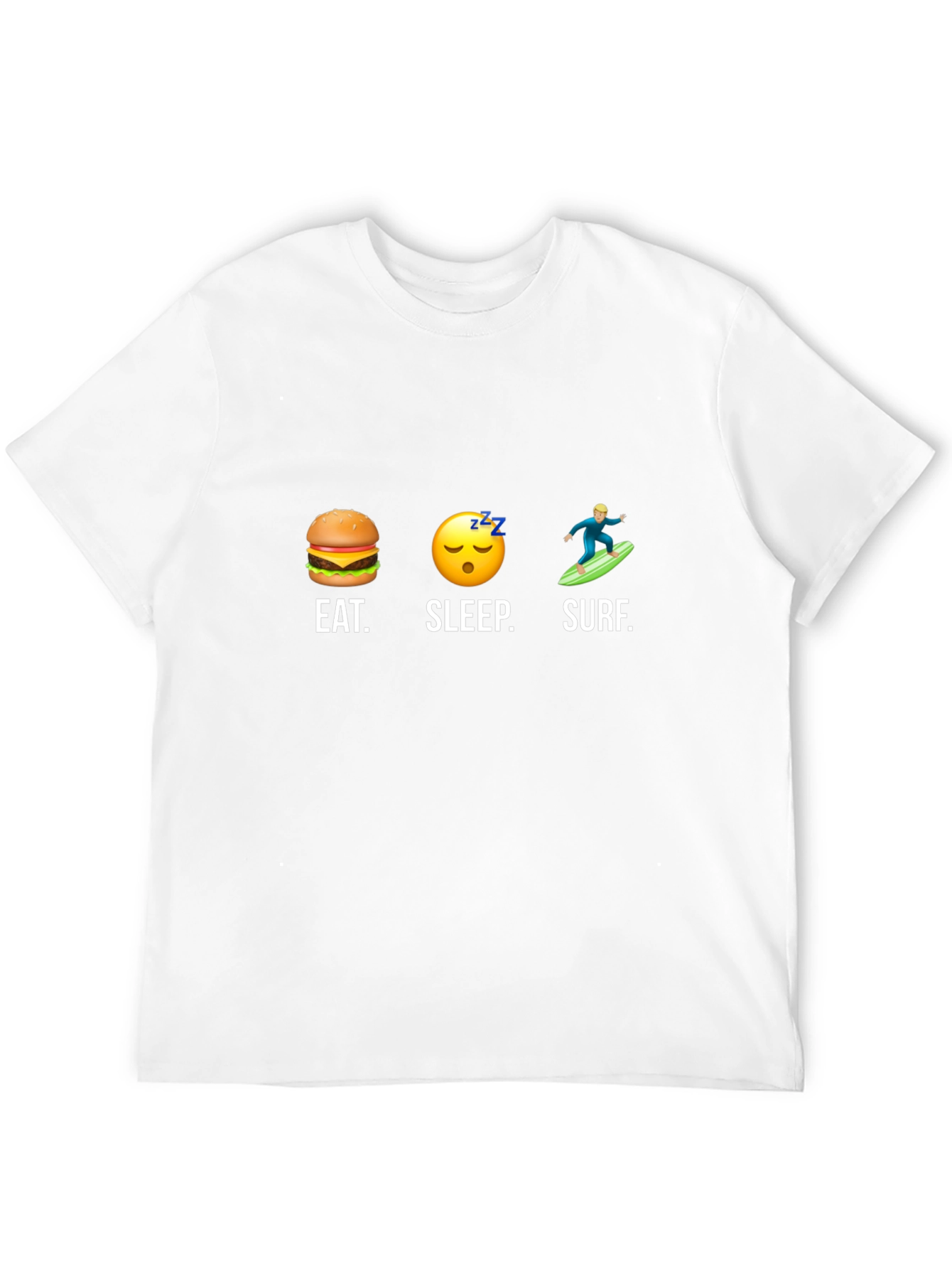 Eat Sleep Surf Black Graphic Tee