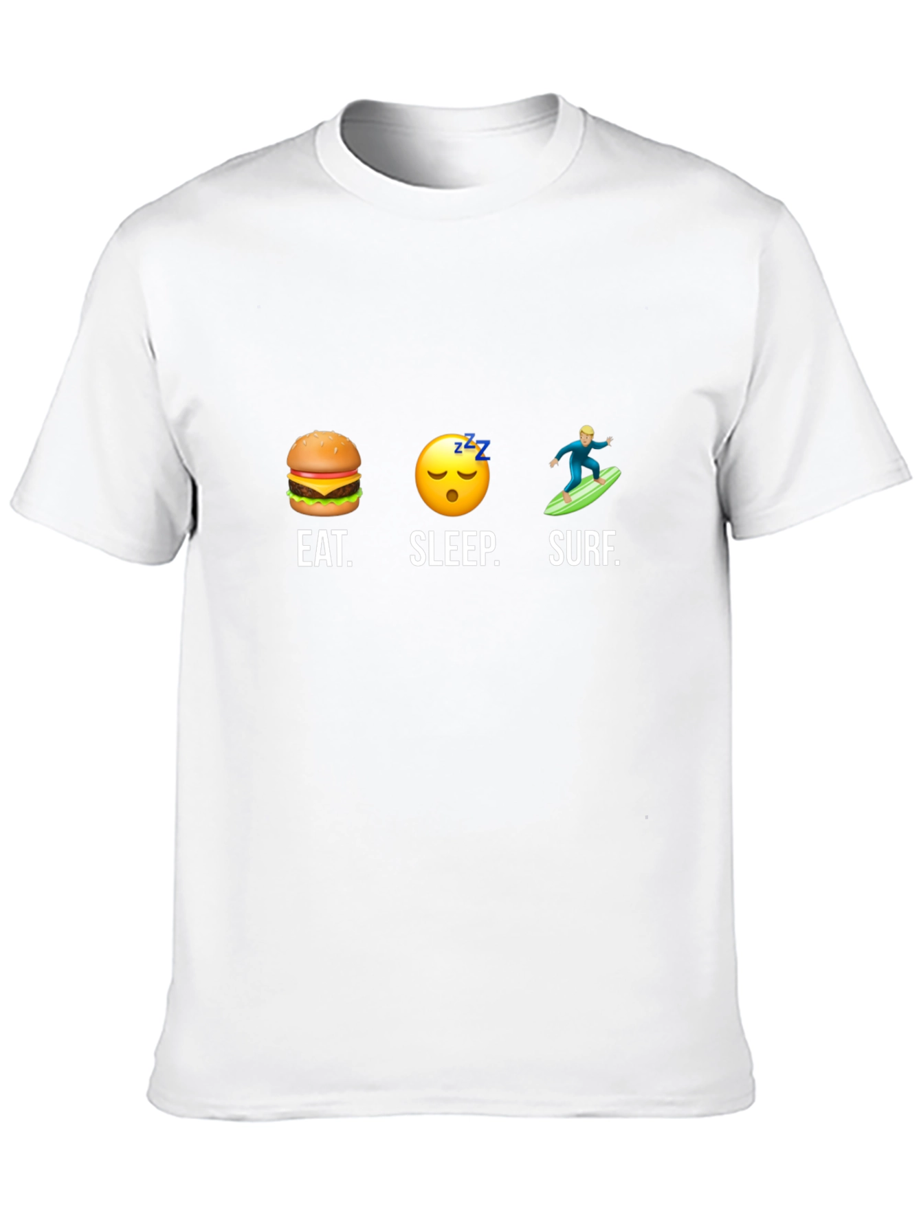 Eat Sleep Surf Black Graphic Tee