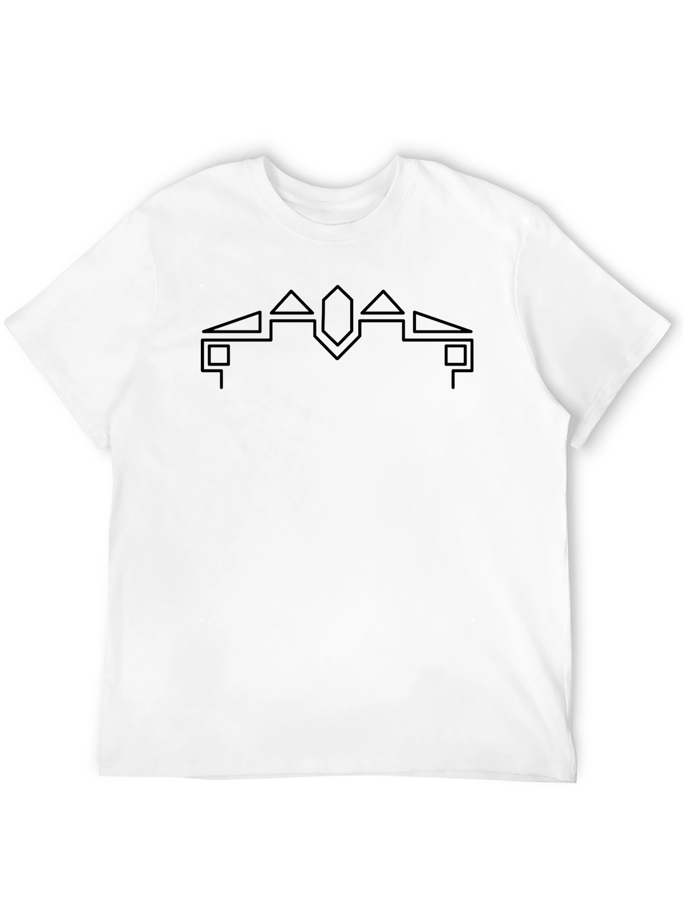 Geometric Symbol Black T-Shirt