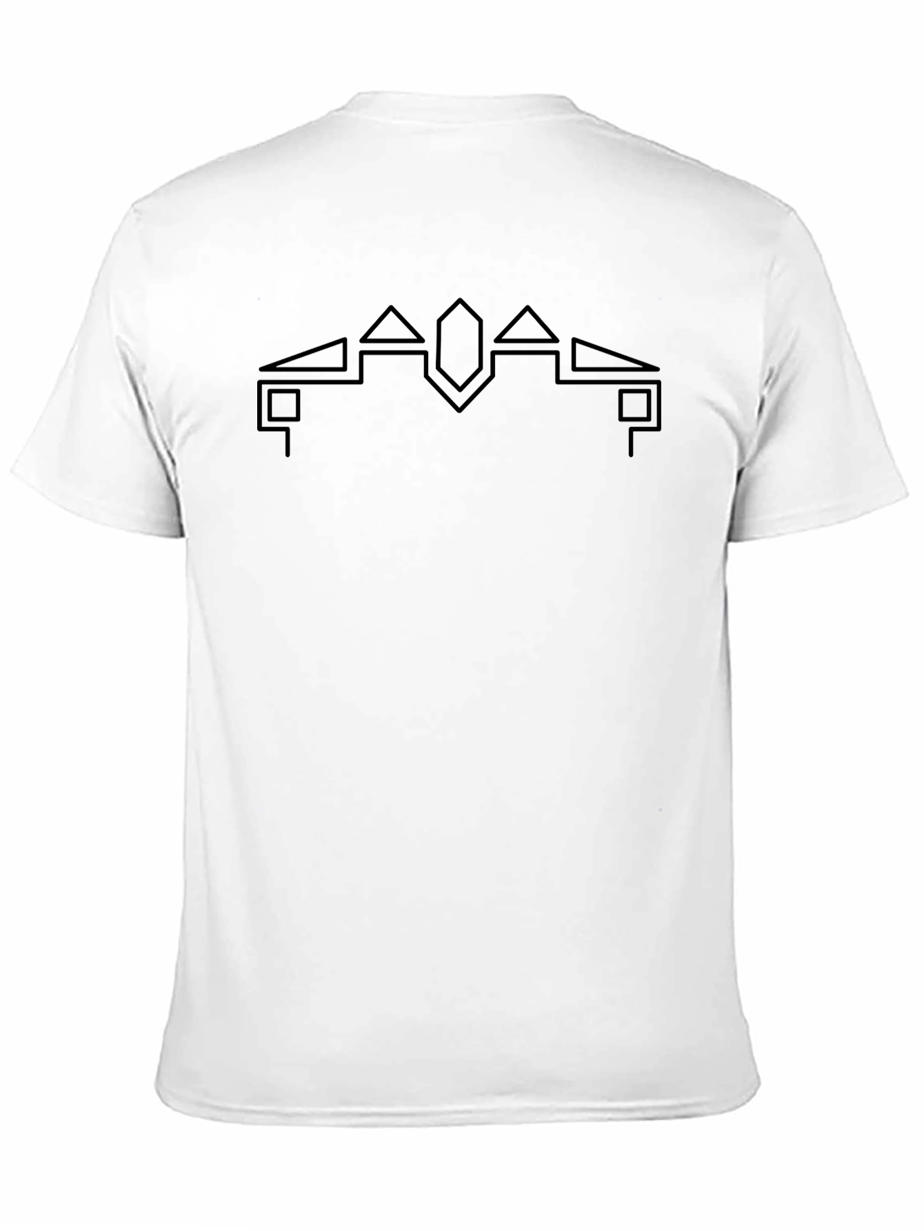 Geometric Symbol Black T-Shirt