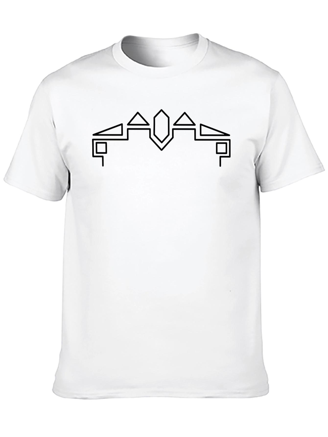 Geometric Symbol Black T-Shirt