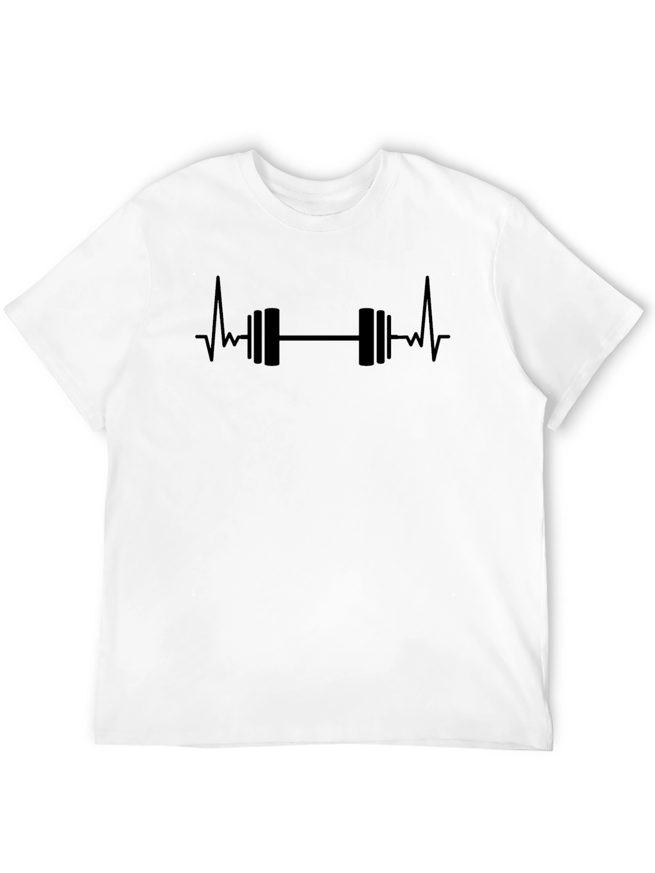 Weightlifting Heartbeat Graphic Tee - Gym Motivation