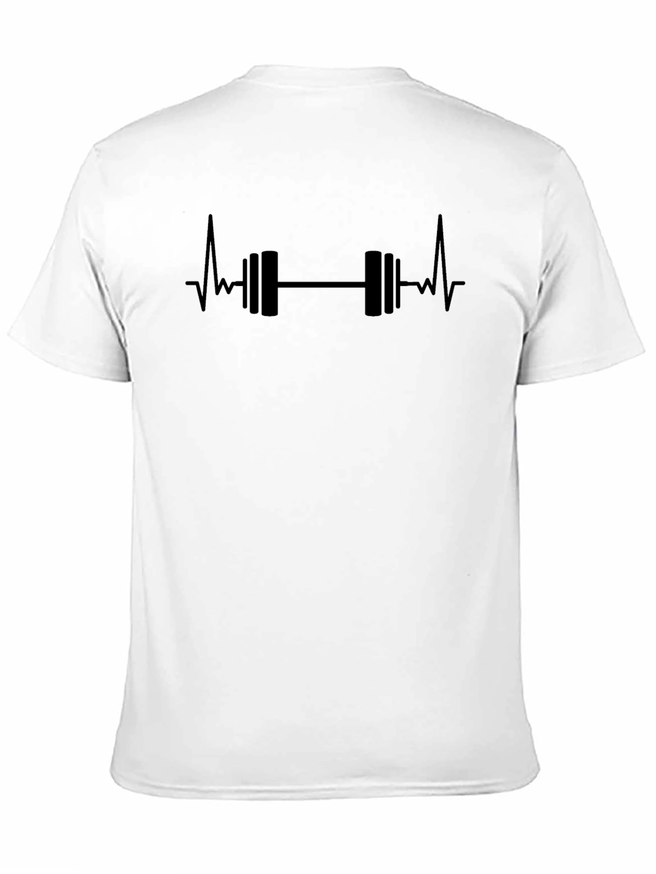 Weightlifting Heartbeat Graphic Tee - Gym Motivation
