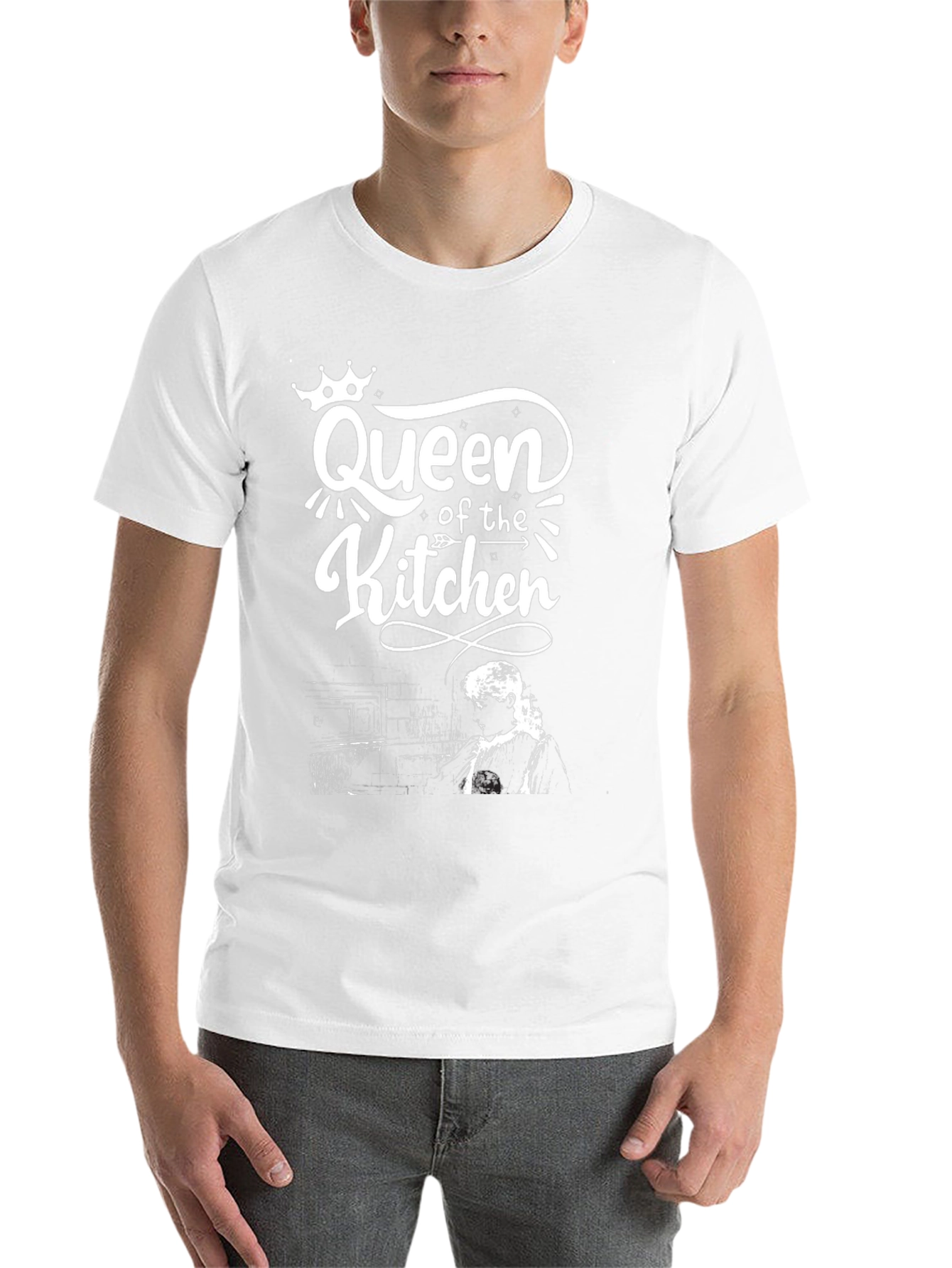 Queen of the Kitchen Black Graphic T-Shirt