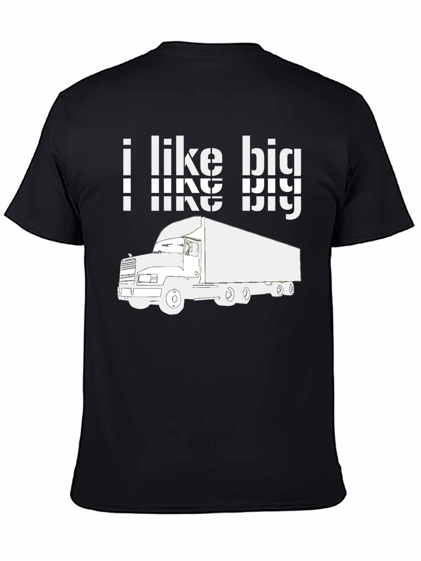 I Like Big Trucks Graphic Tee - Black