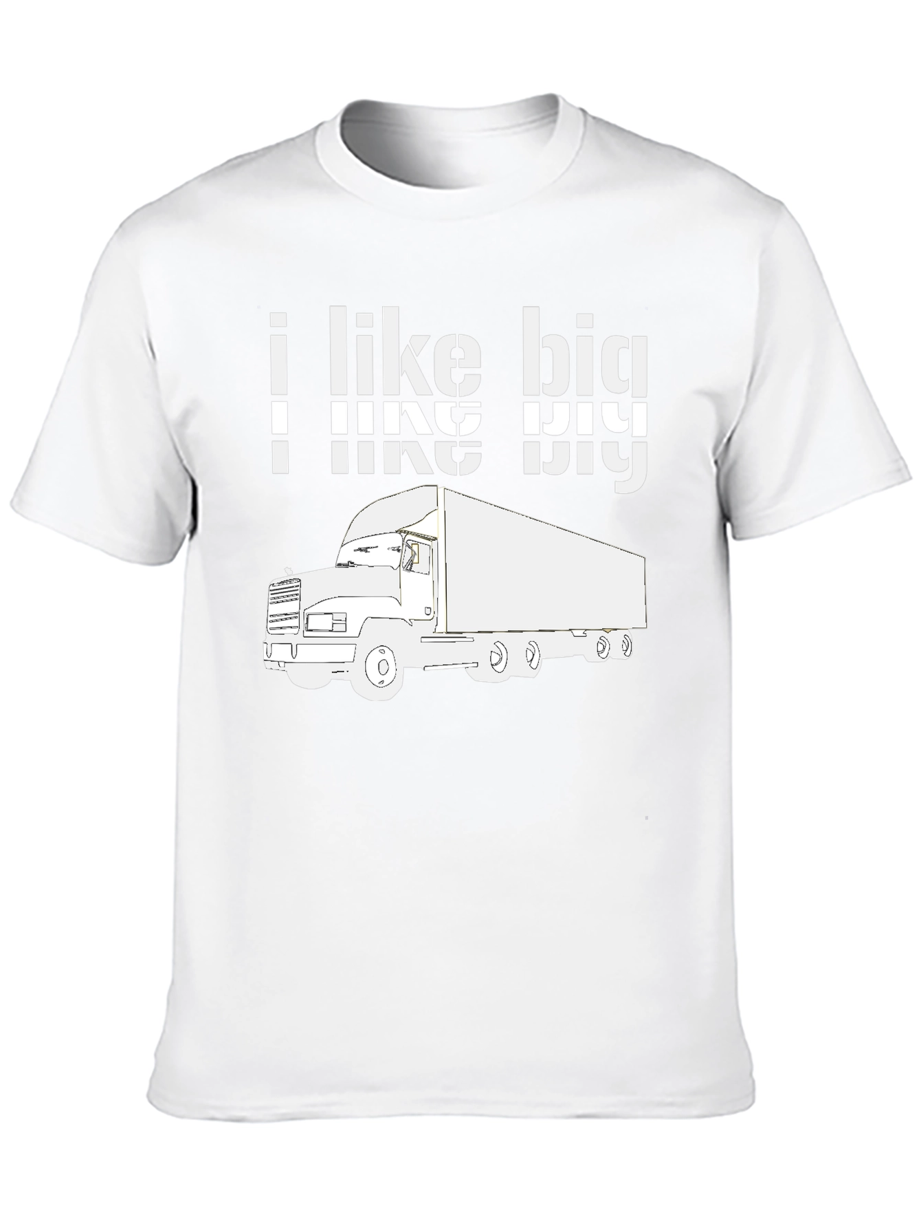 I Like Big Trucks Graphic Tee - Black