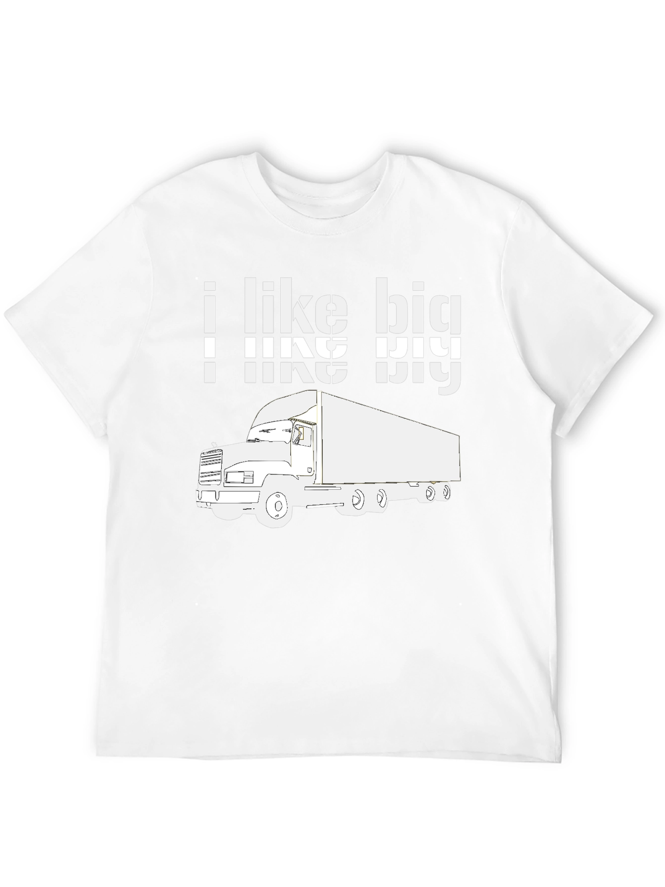I Like Big Trucks Graphic Tee - Black