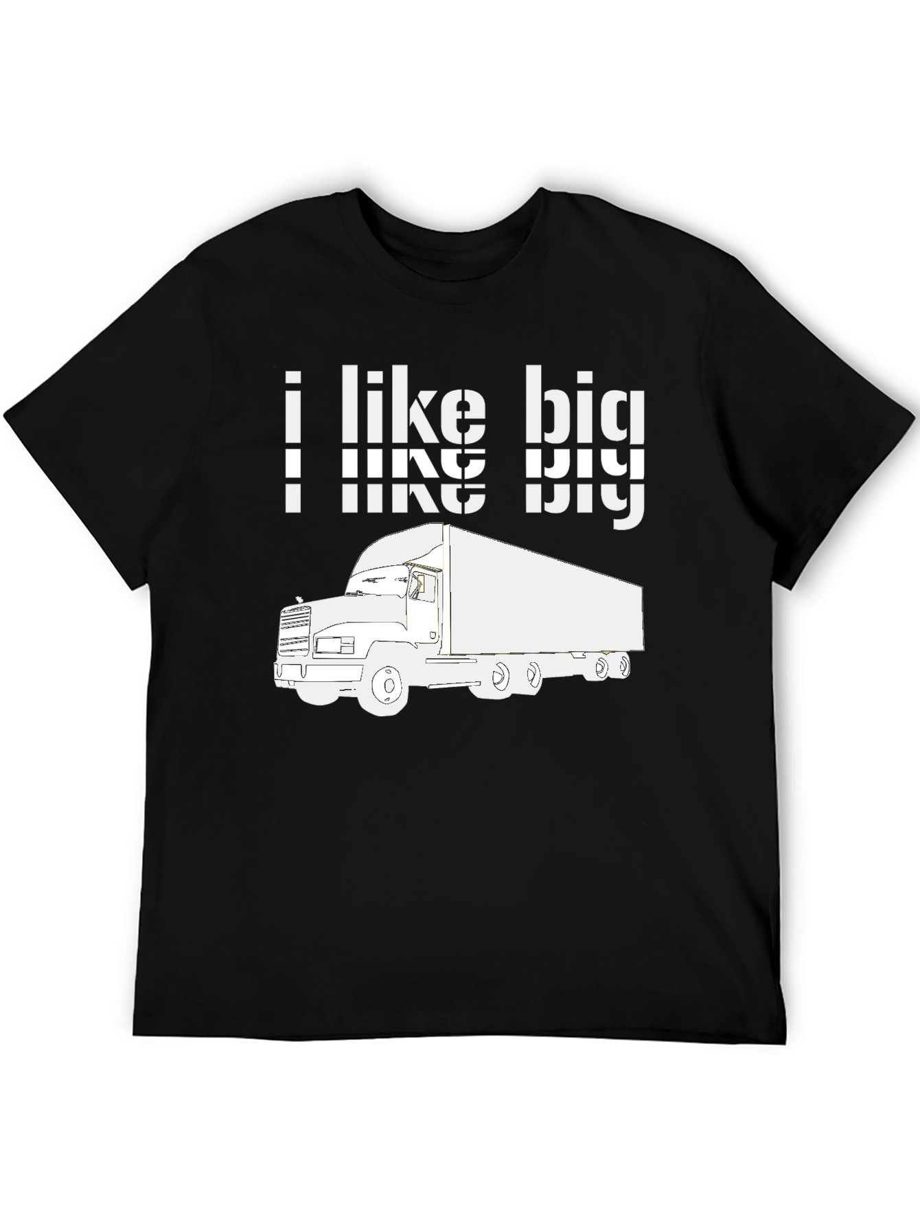 I Like Big Trucks Graphic Tee - Black