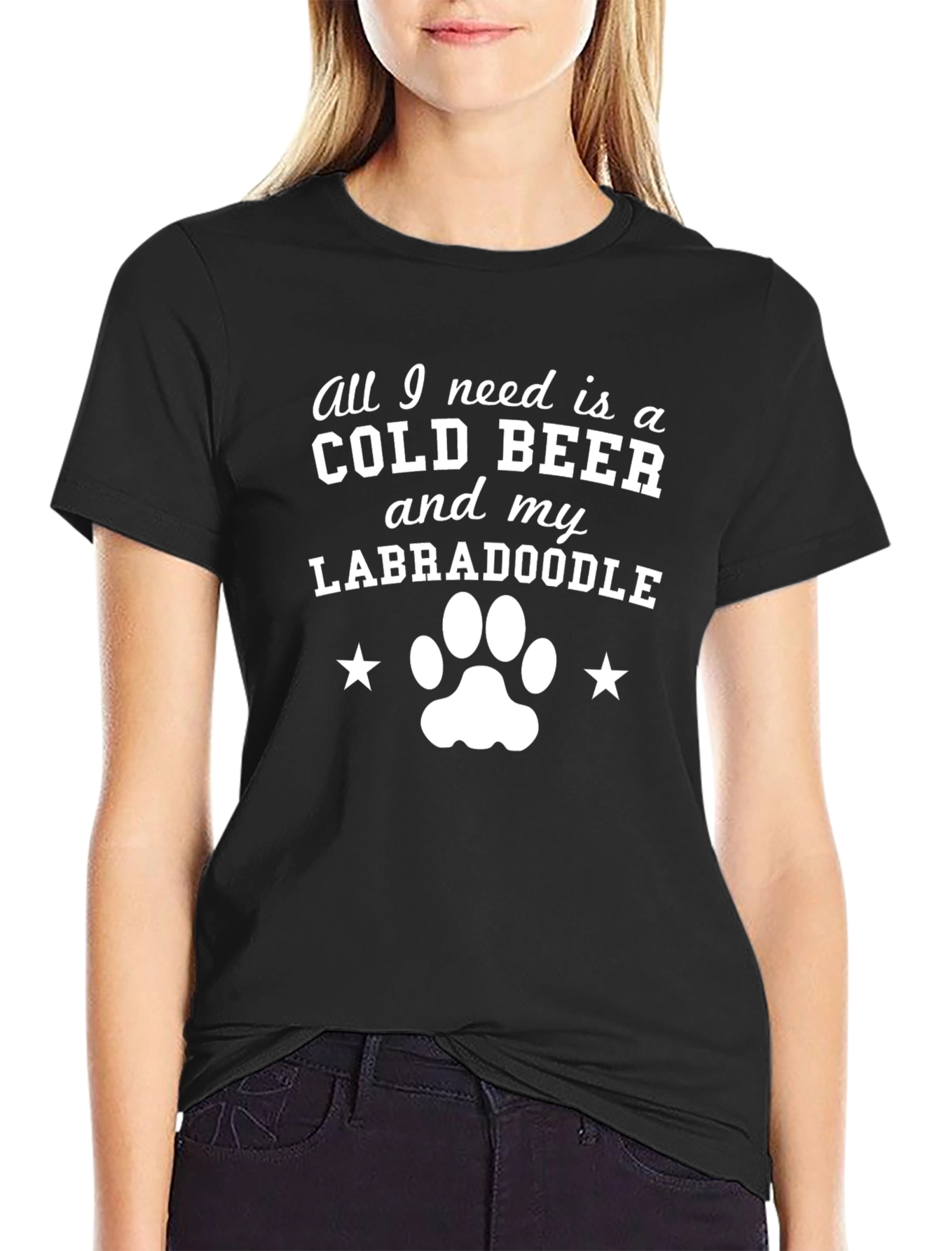 Cold Beer Labradoodle T-Shirt