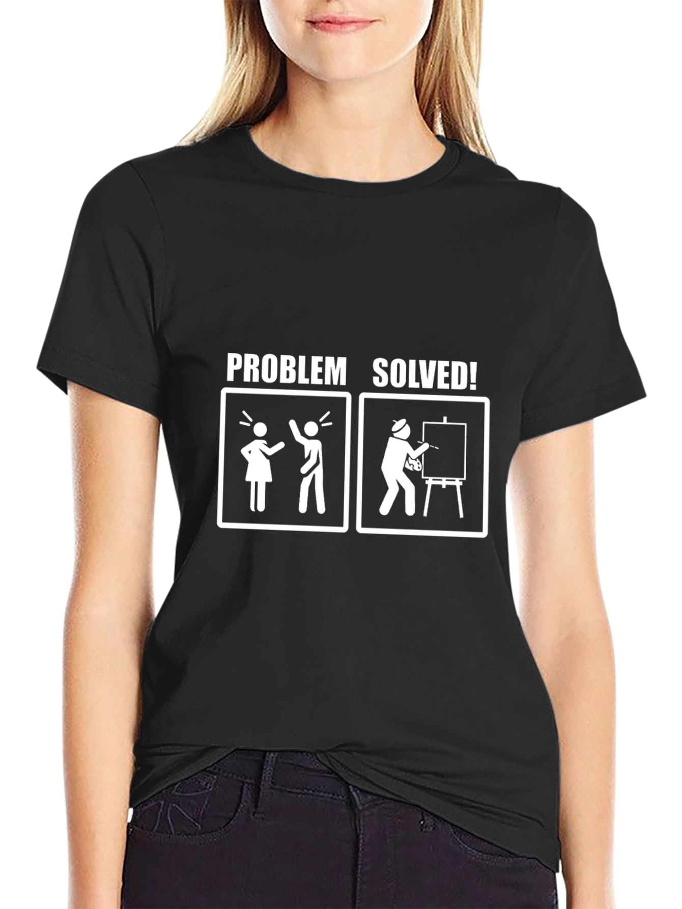 Problem Solved T-Shirt - Artist Humor Tee