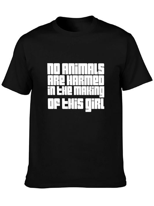 Humorous Vegan No Animals Harmed T-Shirt