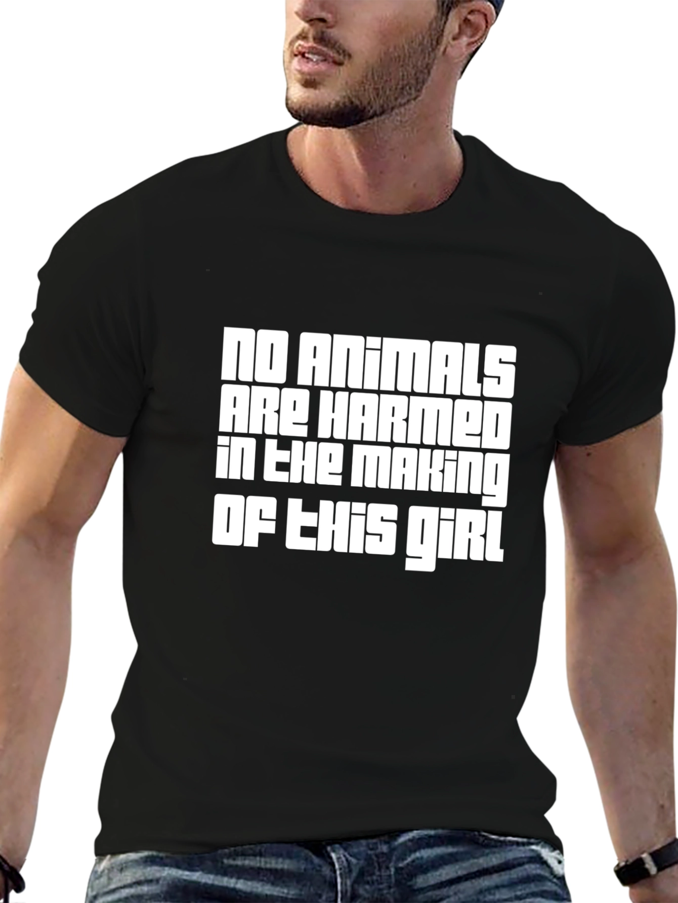 Humorous Vegan No Animals Harmed T-Shirt