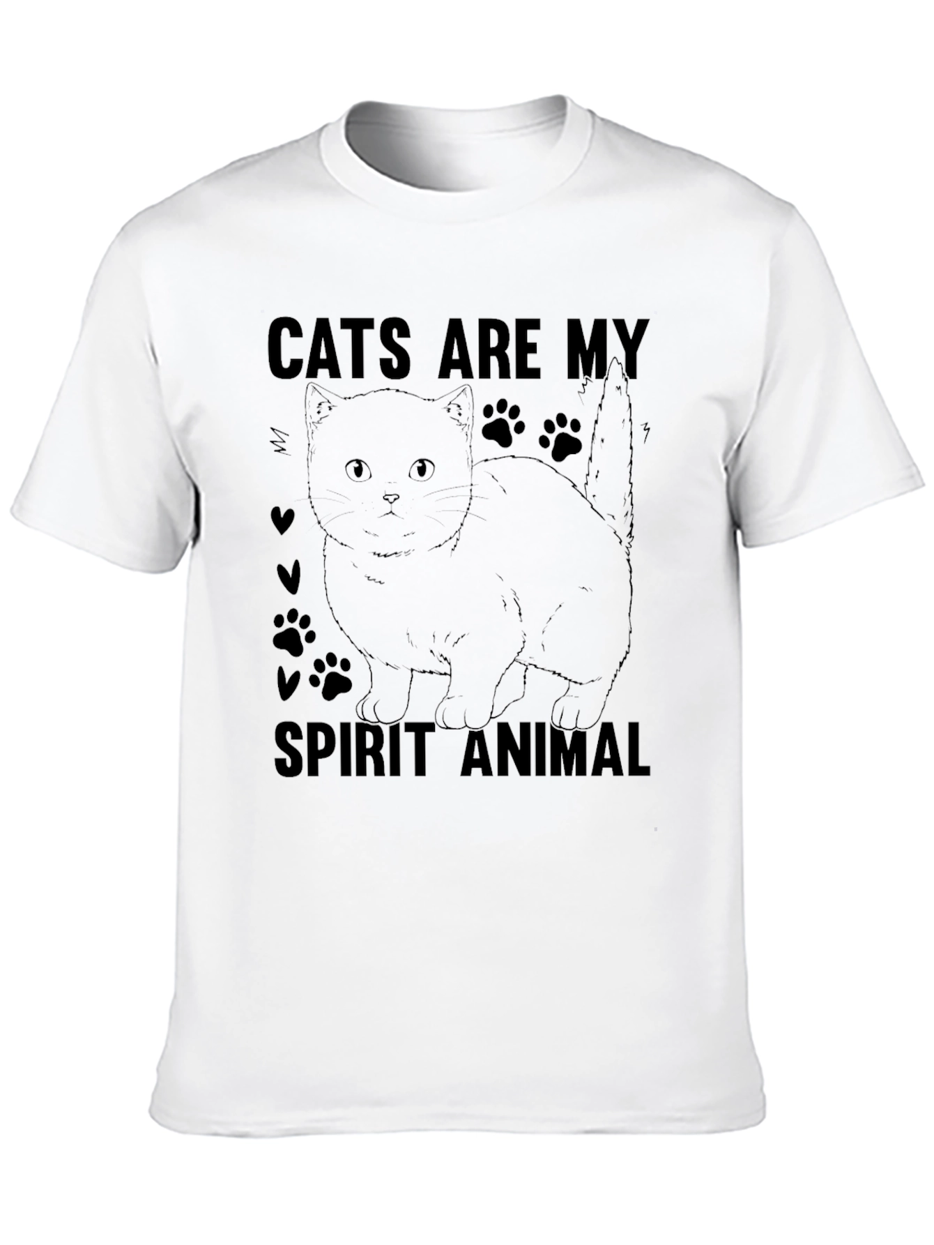 Cats Are My Spirit Animal T-Shirt Cat Lover Gift