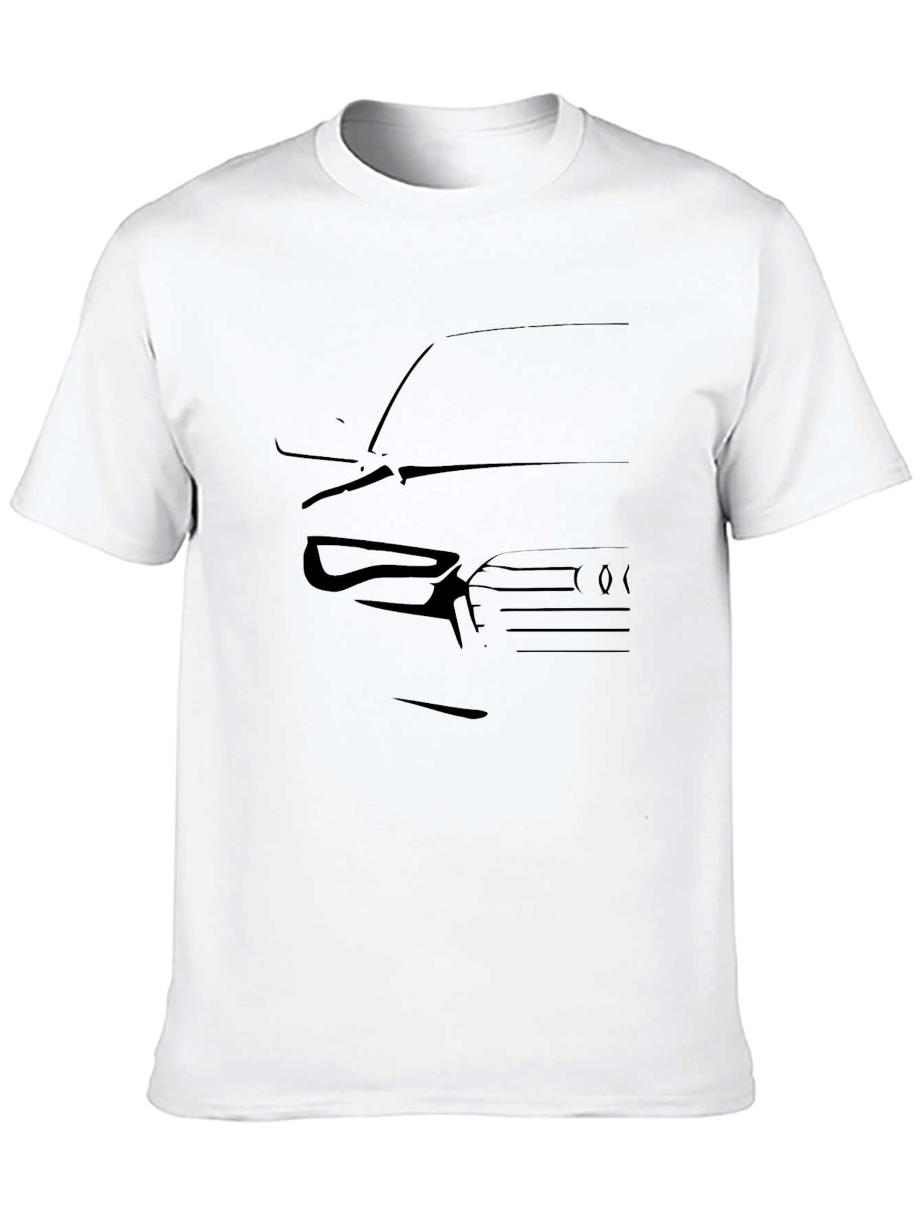 Black Car Silhouette Graphic Tee