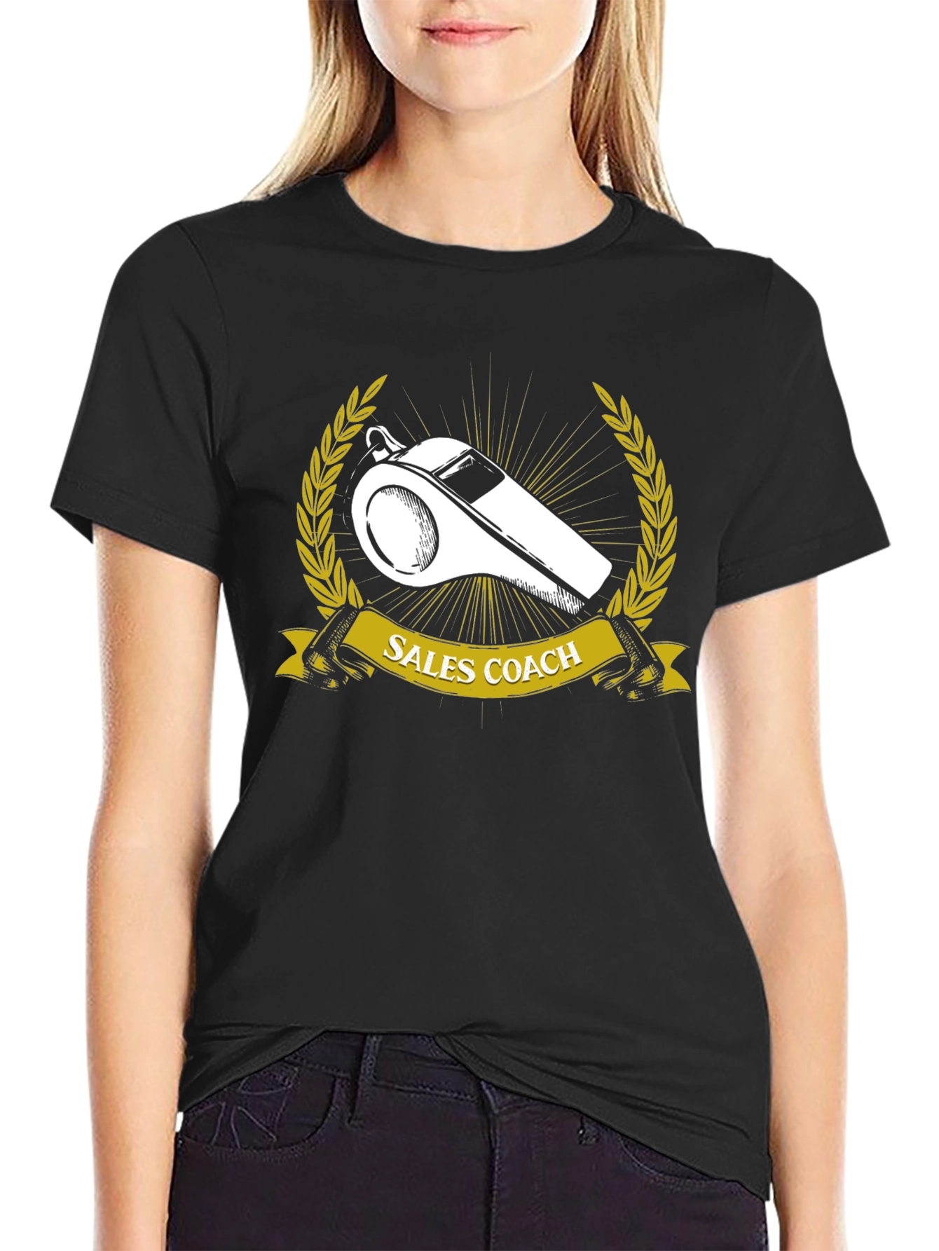 Sales Coach Whistle Graphic T-Shirt