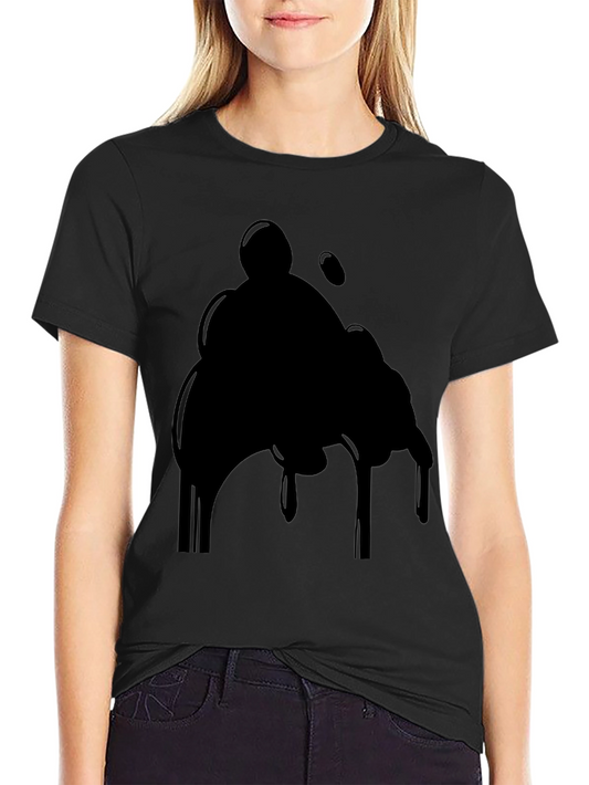 Abstract Black Graphic T-Shirt