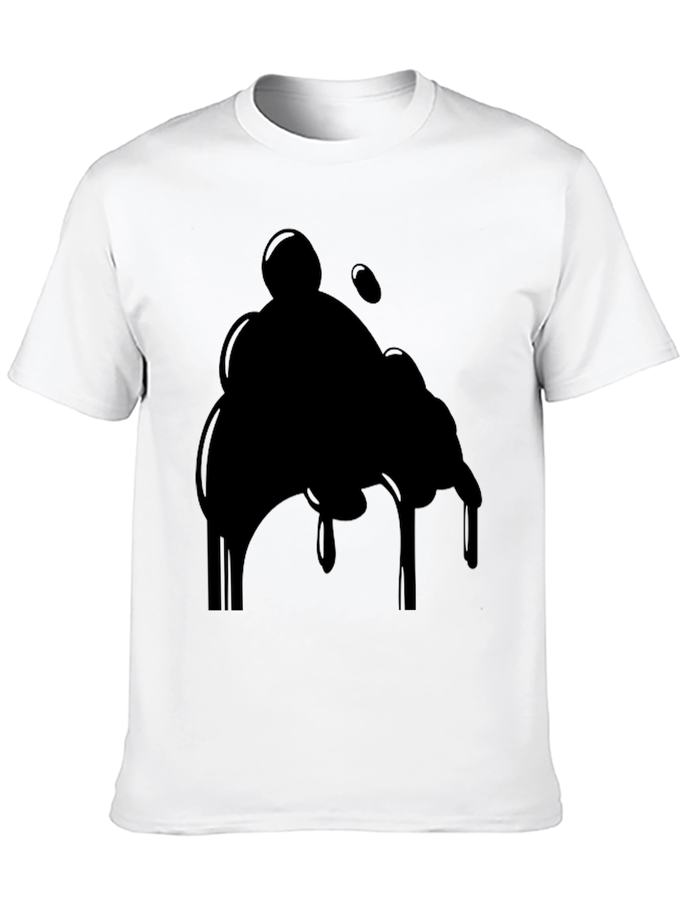 Abstract Black Graphic T-Shirt