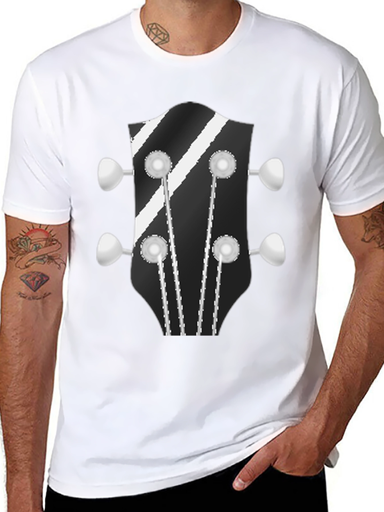 Guitar Headstock Graphic T-Shirt