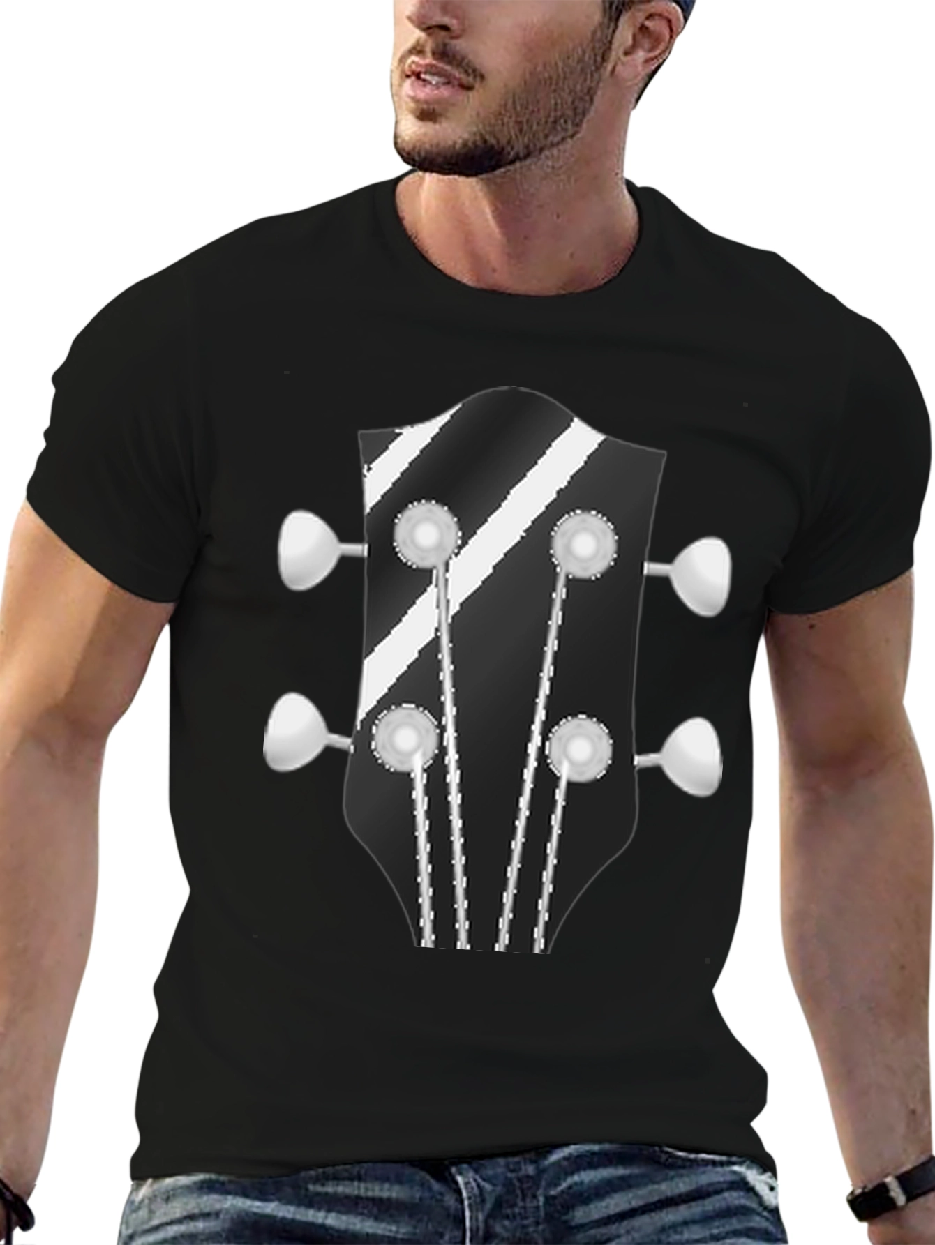 Guitar Headstock Graphic T-Shirt