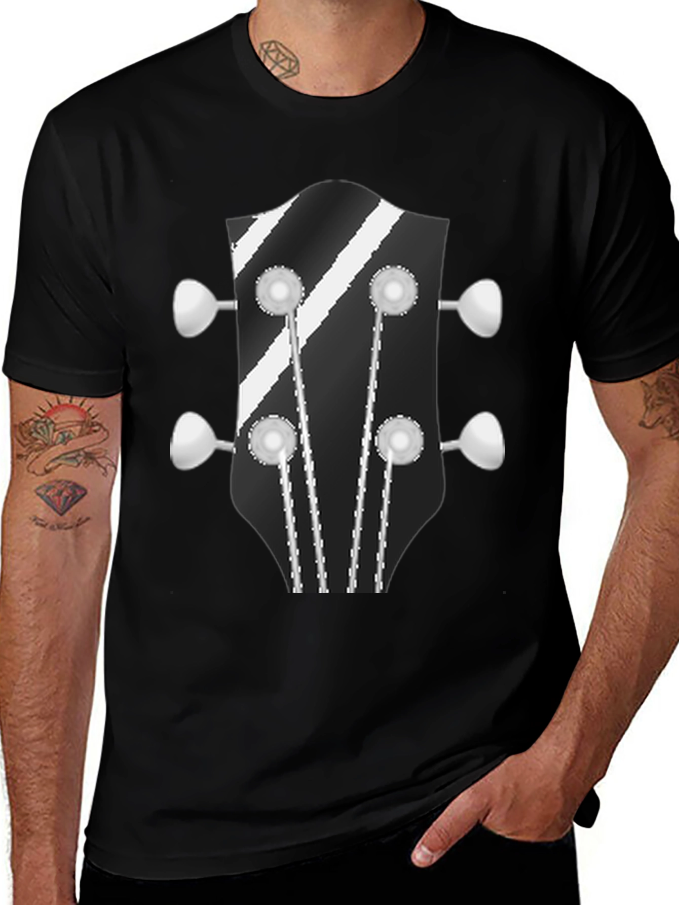 Guitar Headstock Graphic T-Shirt