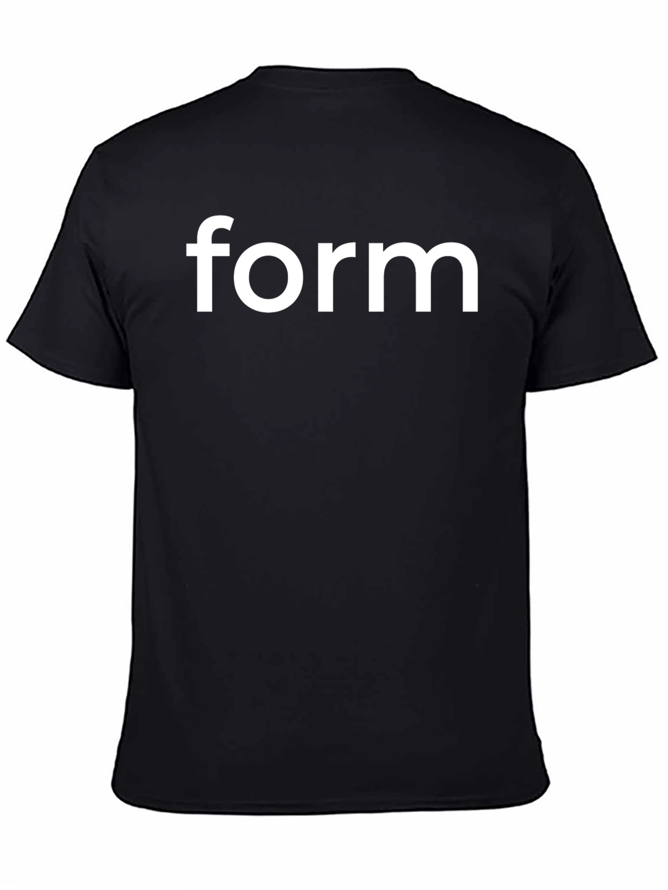 Form Graphic Print Black T-Shirt