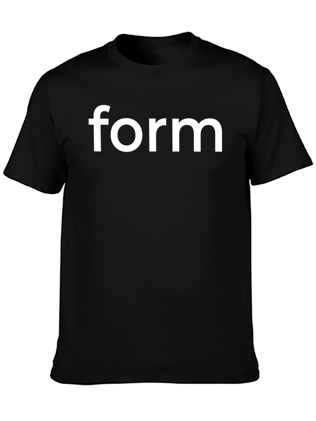 Form Graphic Print Black T-Shirt