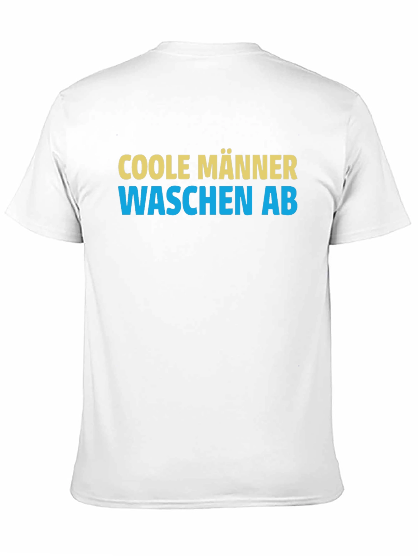 Cool Men Wash Up German Slogan Black T-Shirt