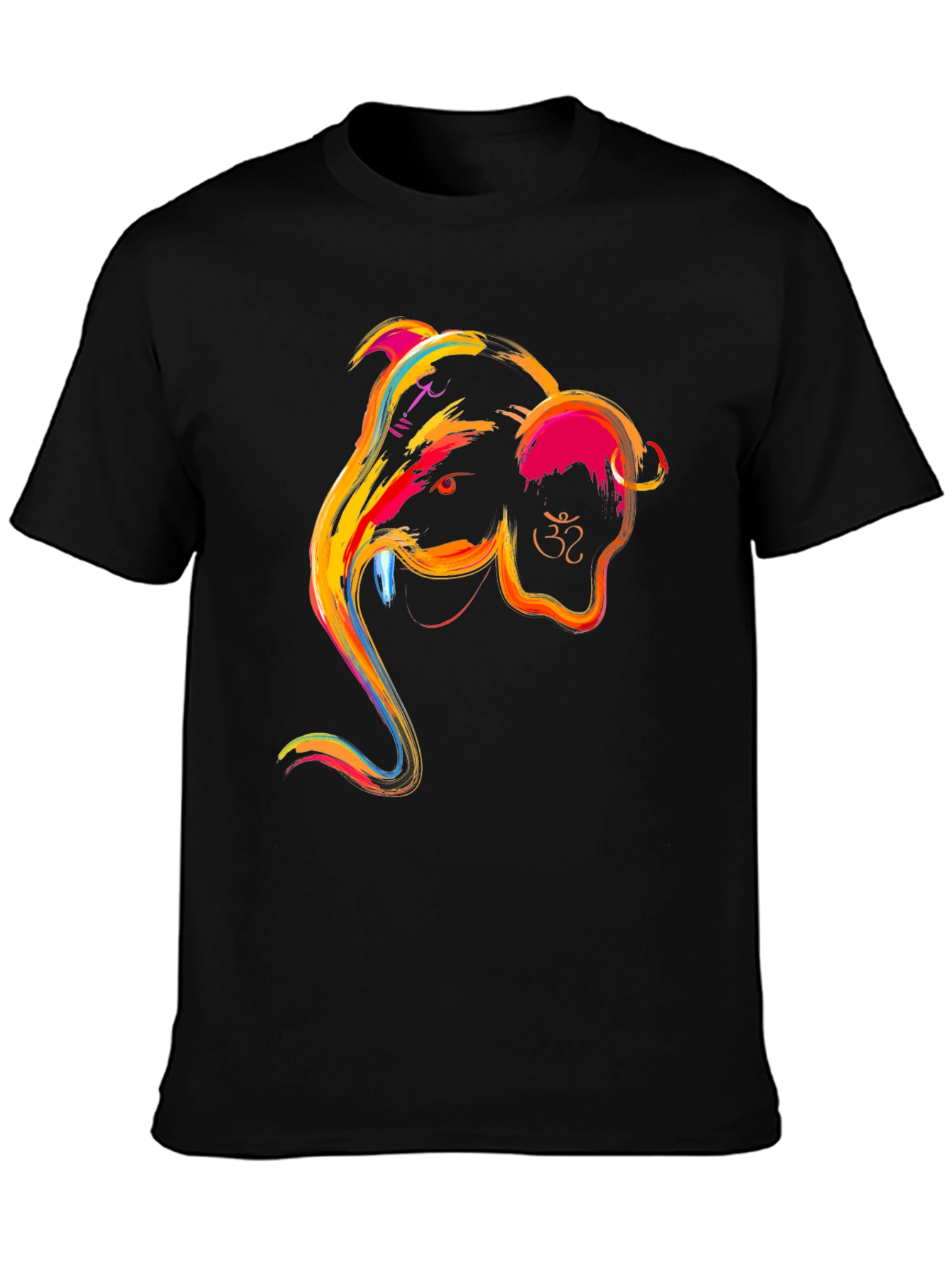 Ganesha Graphic Tee - Vibrant Indian God Design