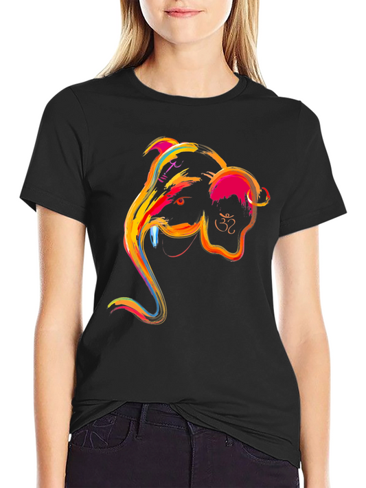 Ganesha Graphic Tee - Vibrant Indian God Design