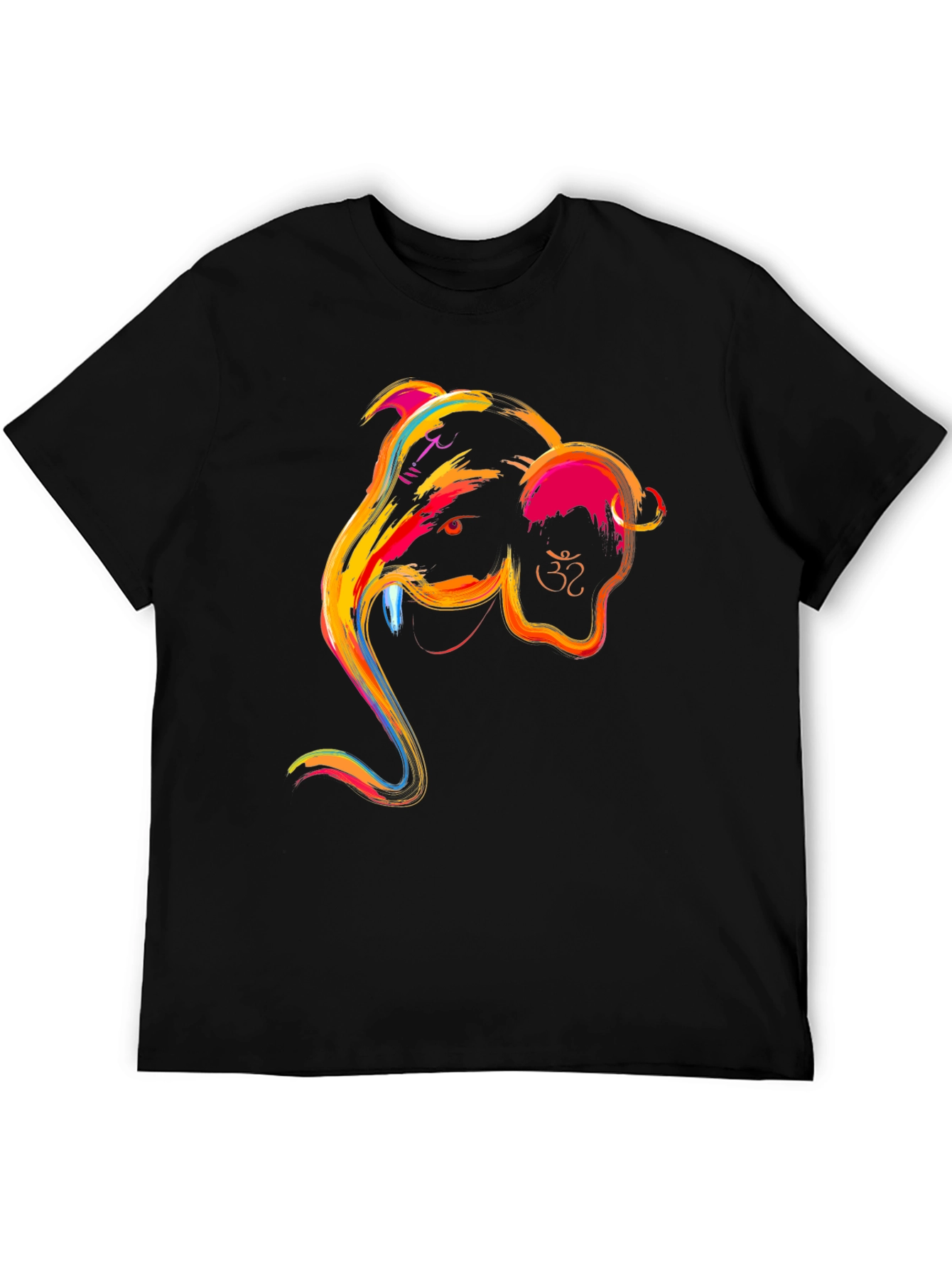 Ganesha Graphic Tee - Vibrant Indian God Design