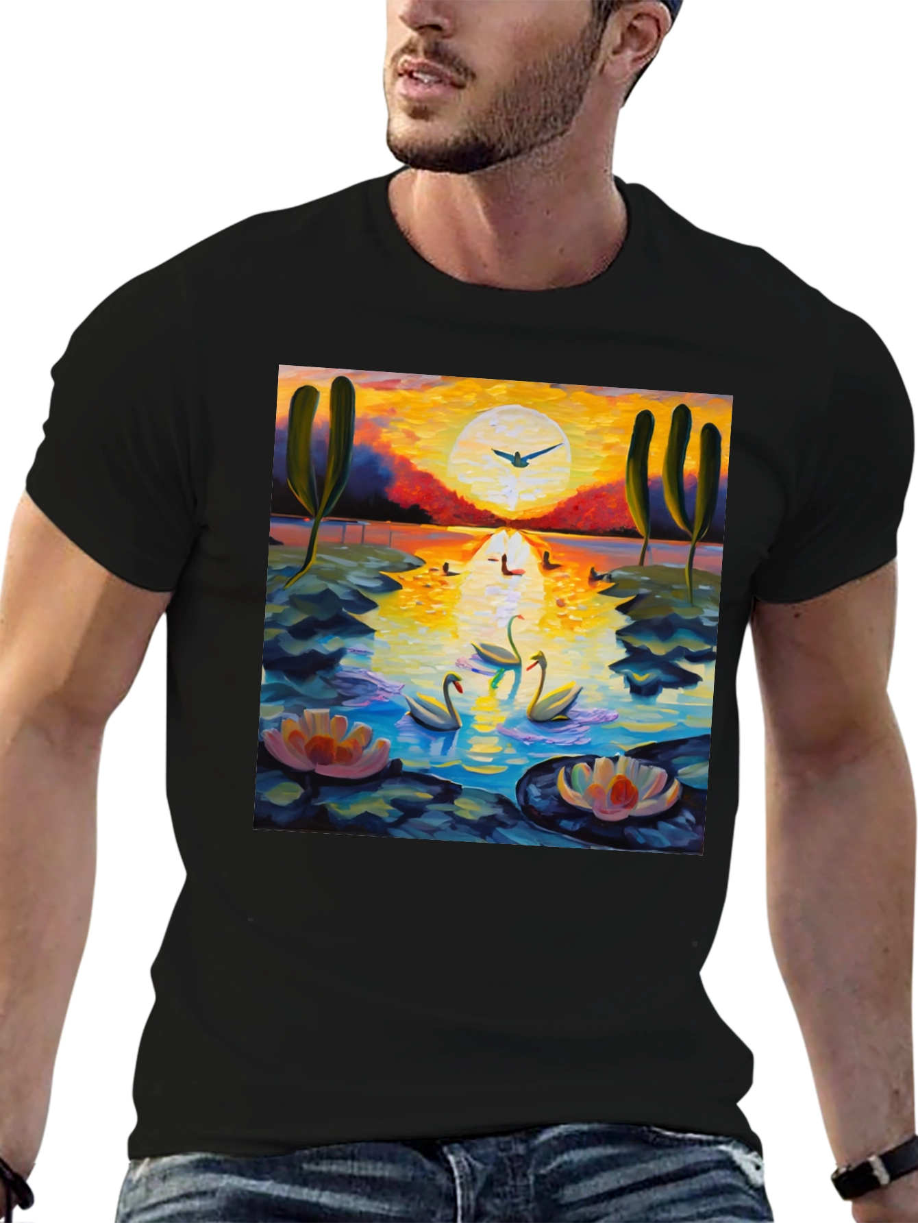 Swan Lake Impression T-Shirt