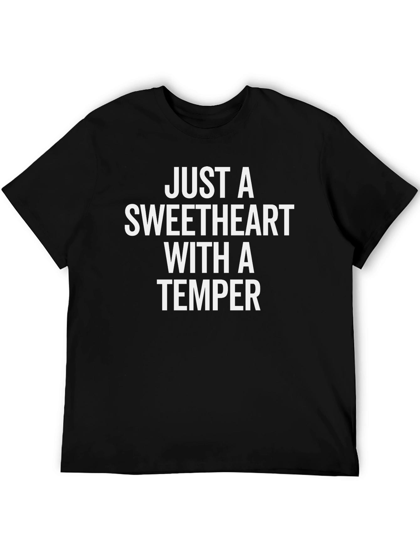 Sweetheart Temper Black Graphic T-Shirt
