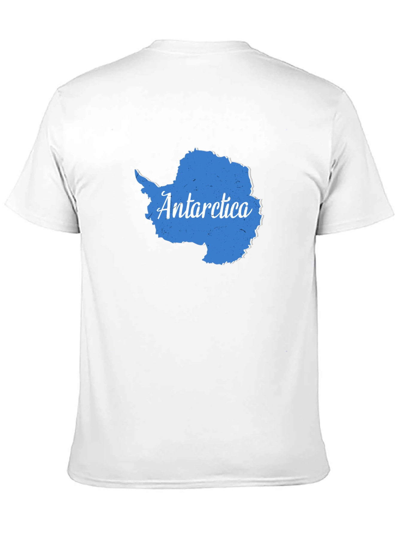 Antarctica Map Graphic Tee - Black