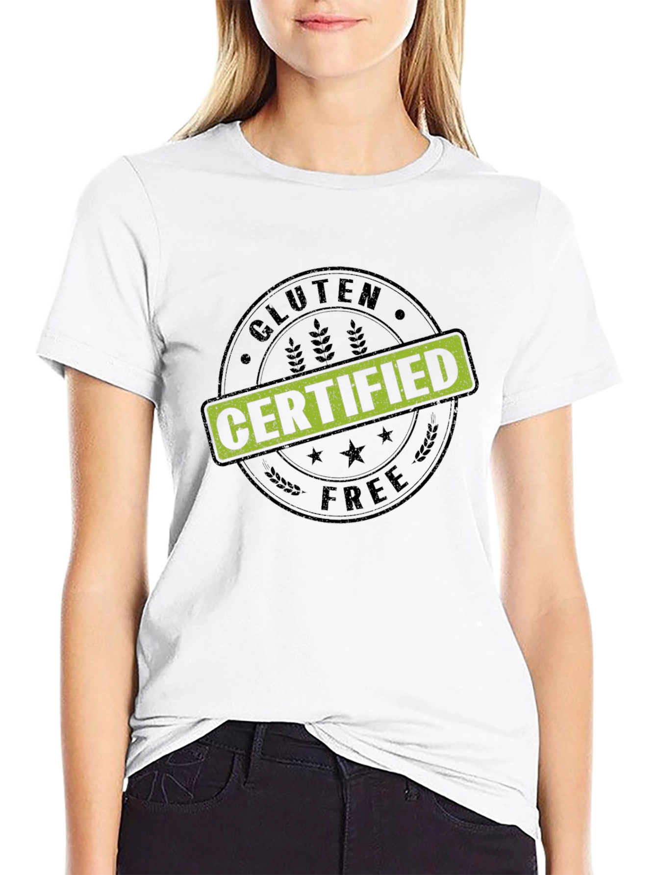 Gluten Free Certified Black Graphic Tee
