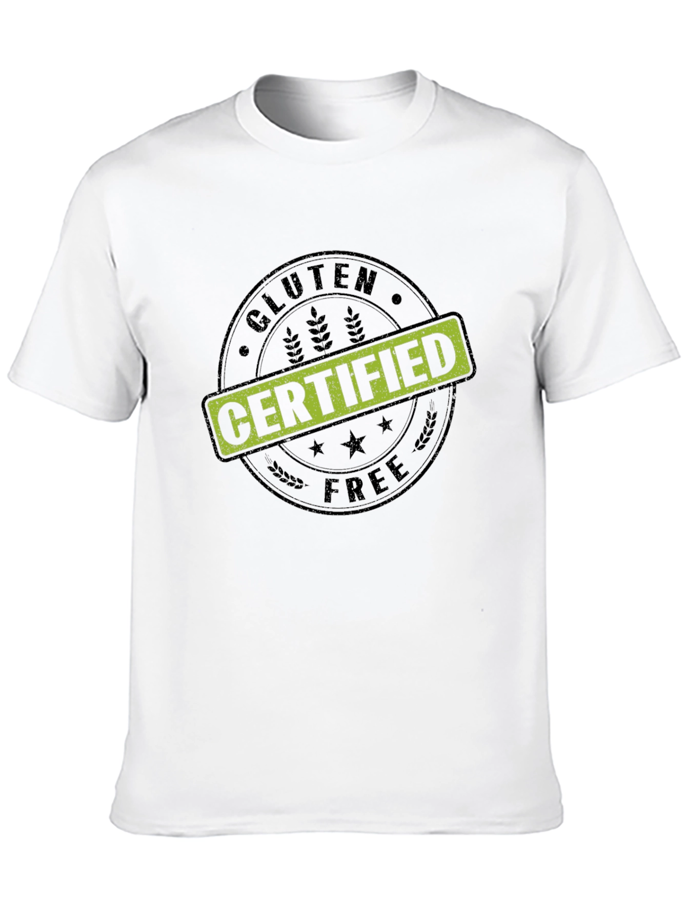 Gluten Free Certified Black Graphic Tee