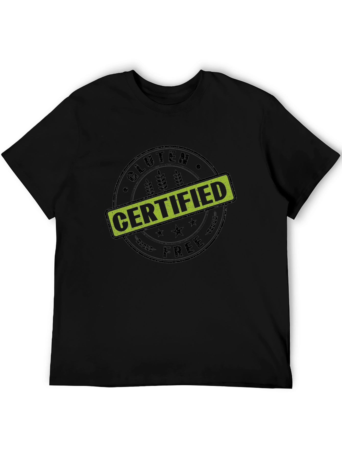 Gluten Free Certified Black Graphic Tee