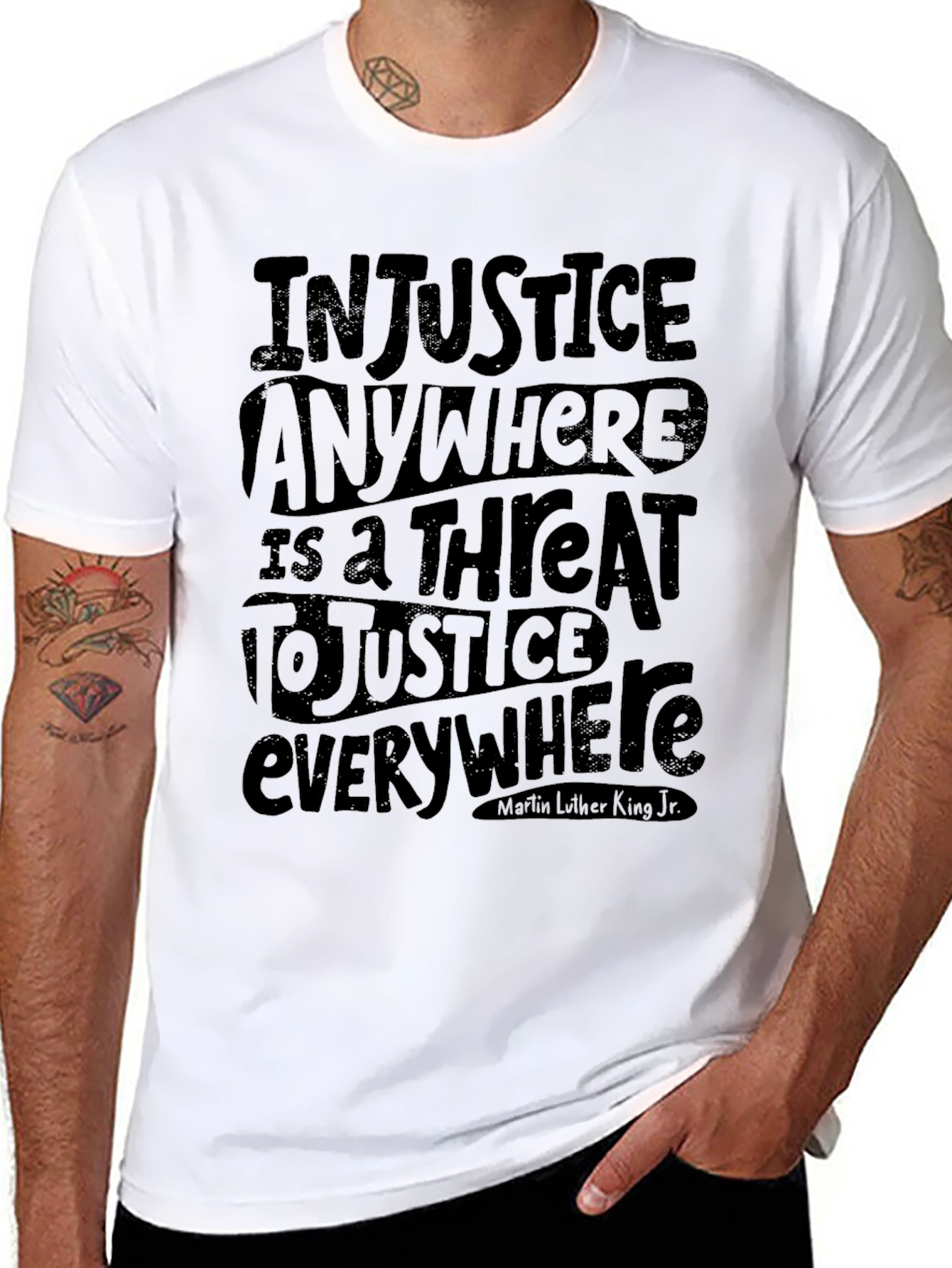 Injustice Anywhere Tee - Justice Quote T-Shirt