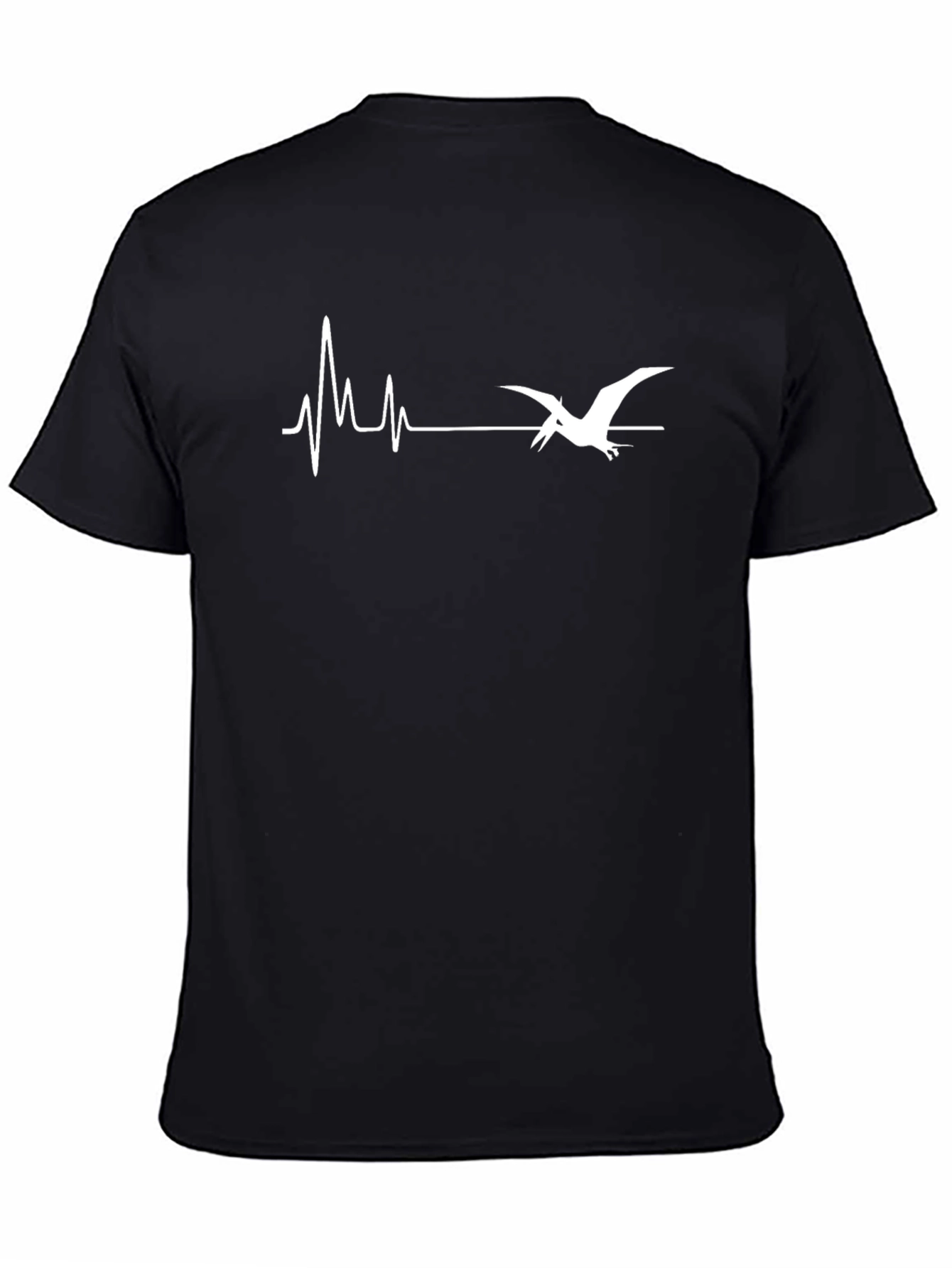 Dino Heartbeat T-Shirt - Black