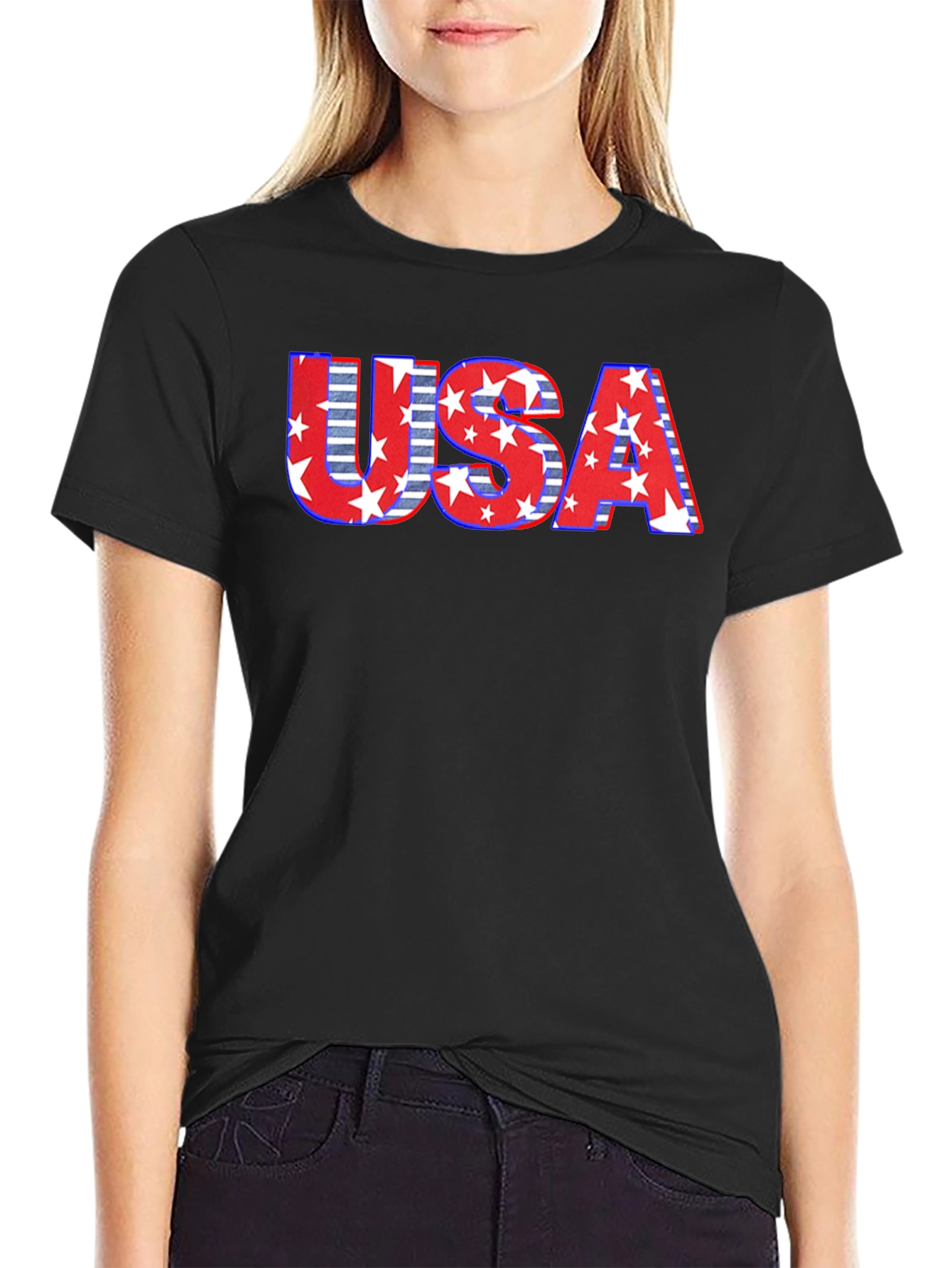 USA Flag Stars & Stripes Graphic T-Shirt