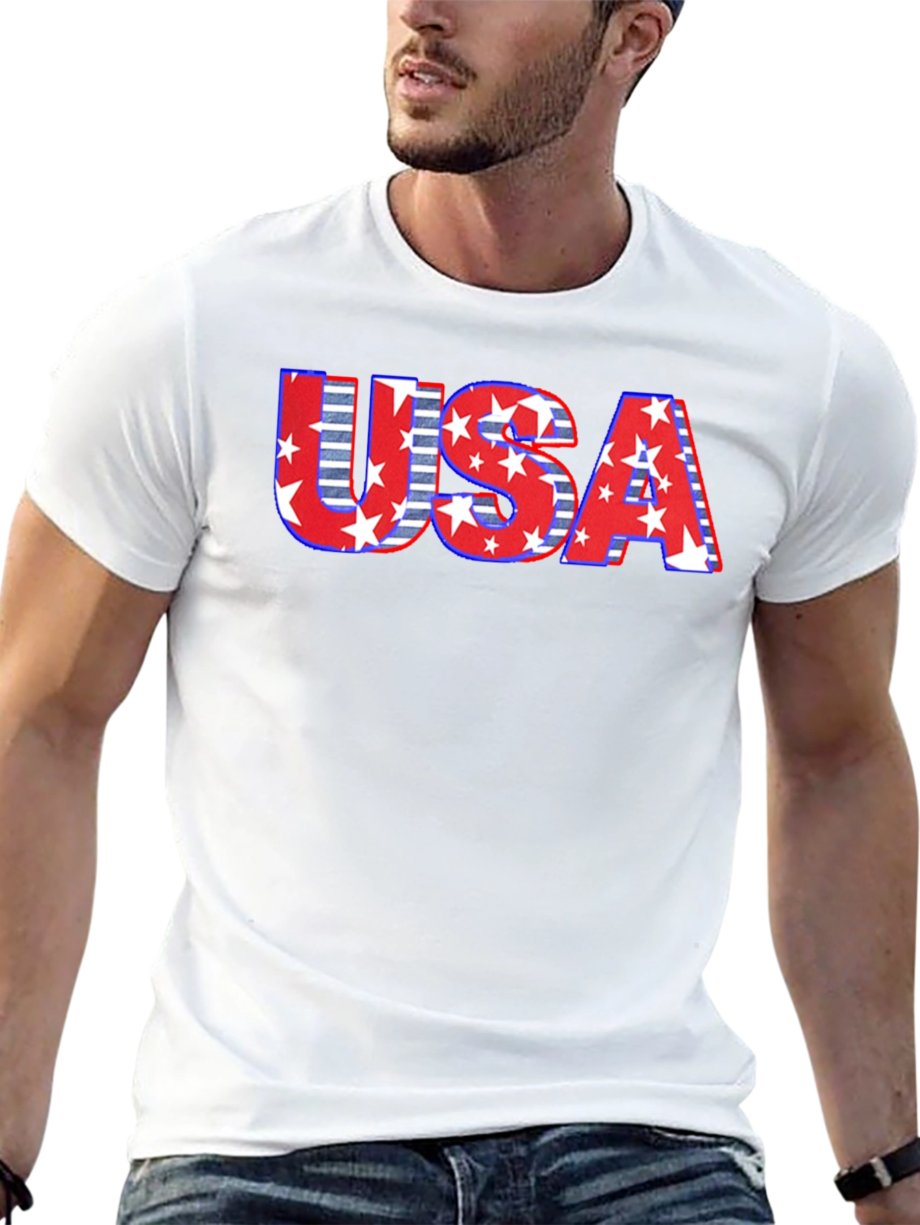USA Flag Stars & Stripes Graphic T-Shirt
