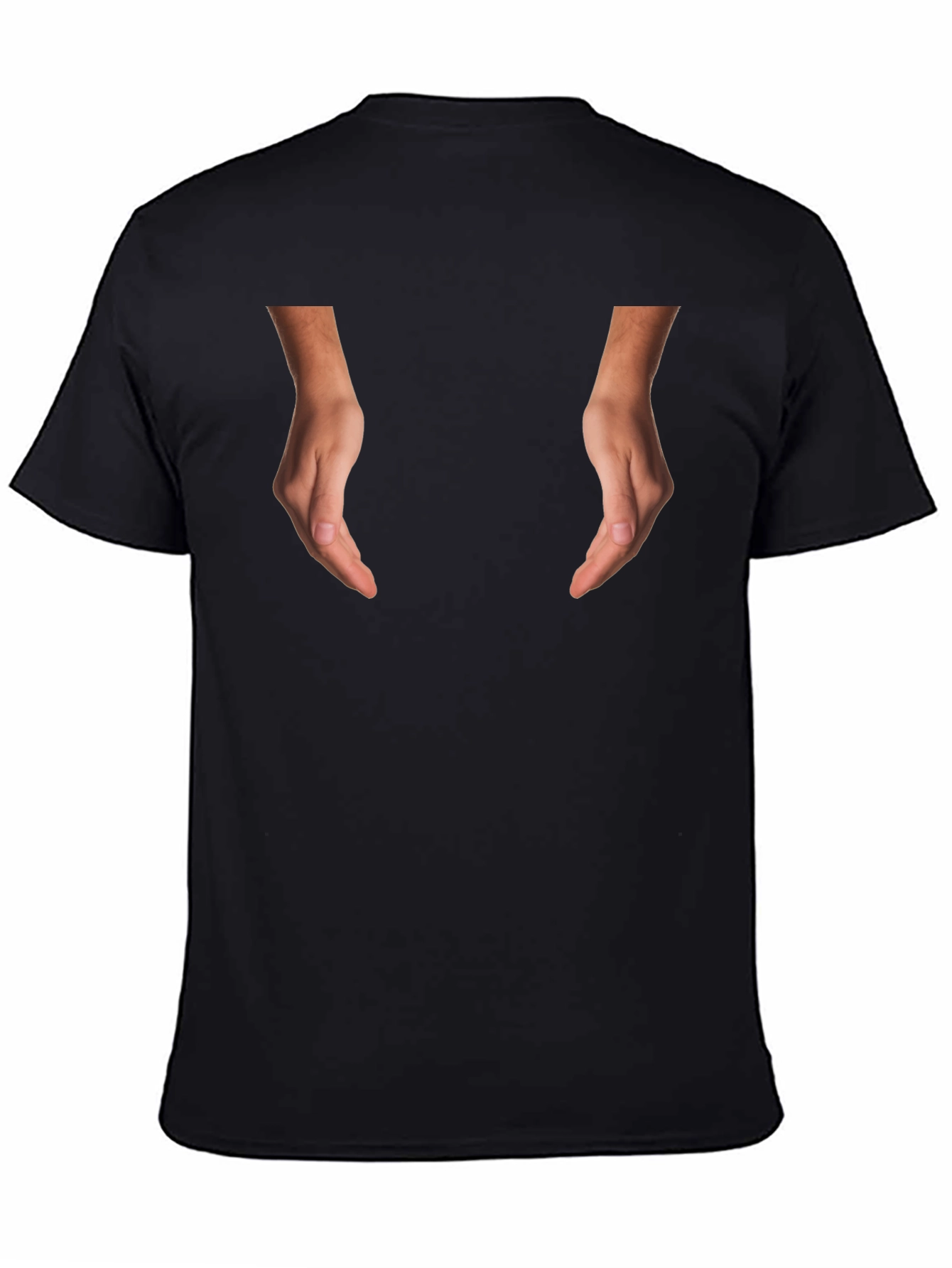 Novelty Hands Graphic Black T-Shirt