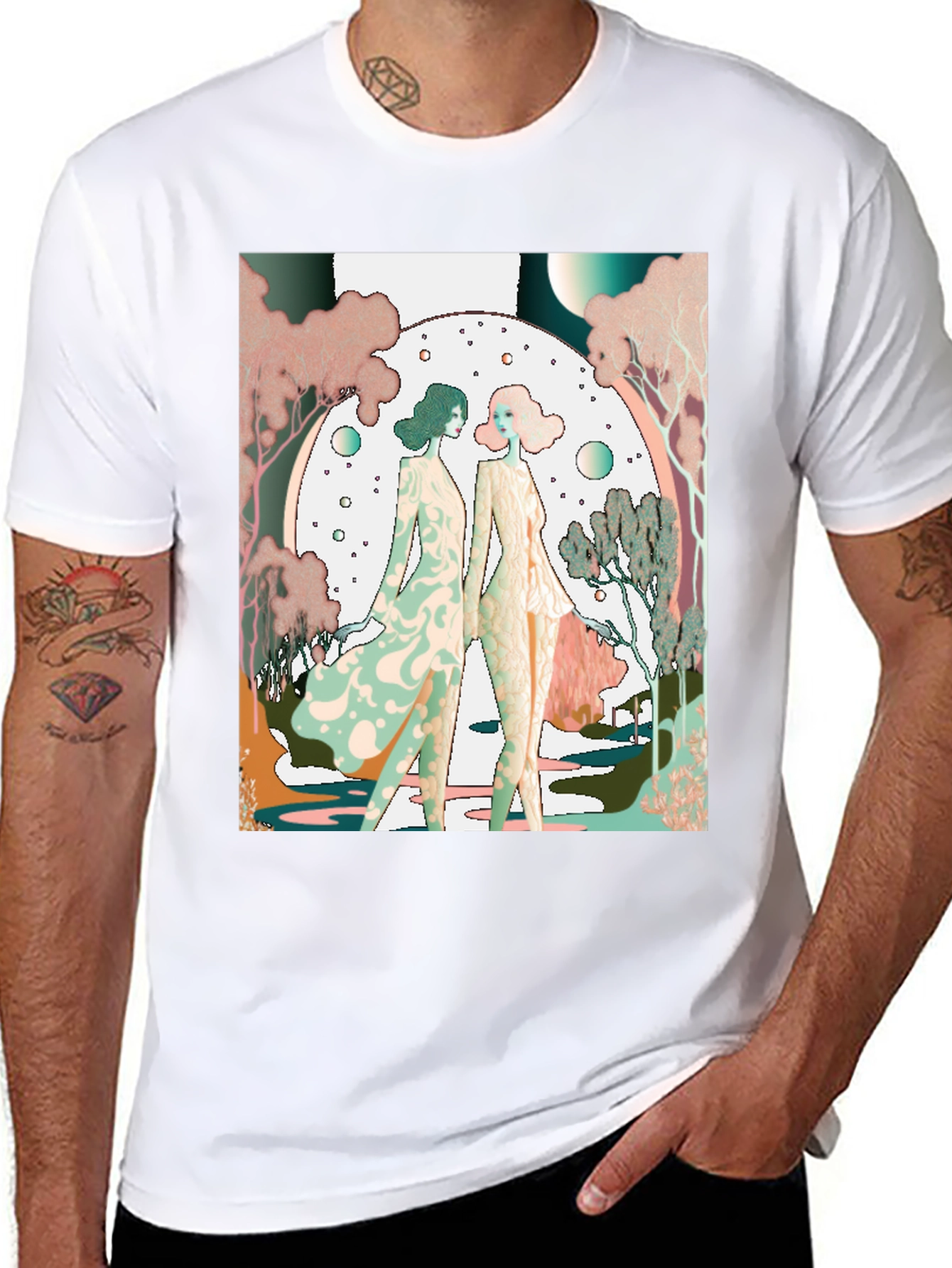 Art Nouveau Womens T-Shirt