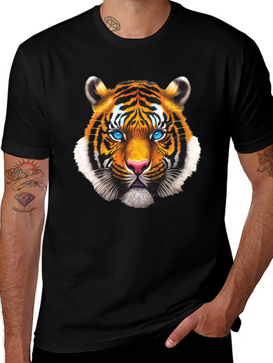 Bold Tiger Graphic Tee - Striking Animal Print