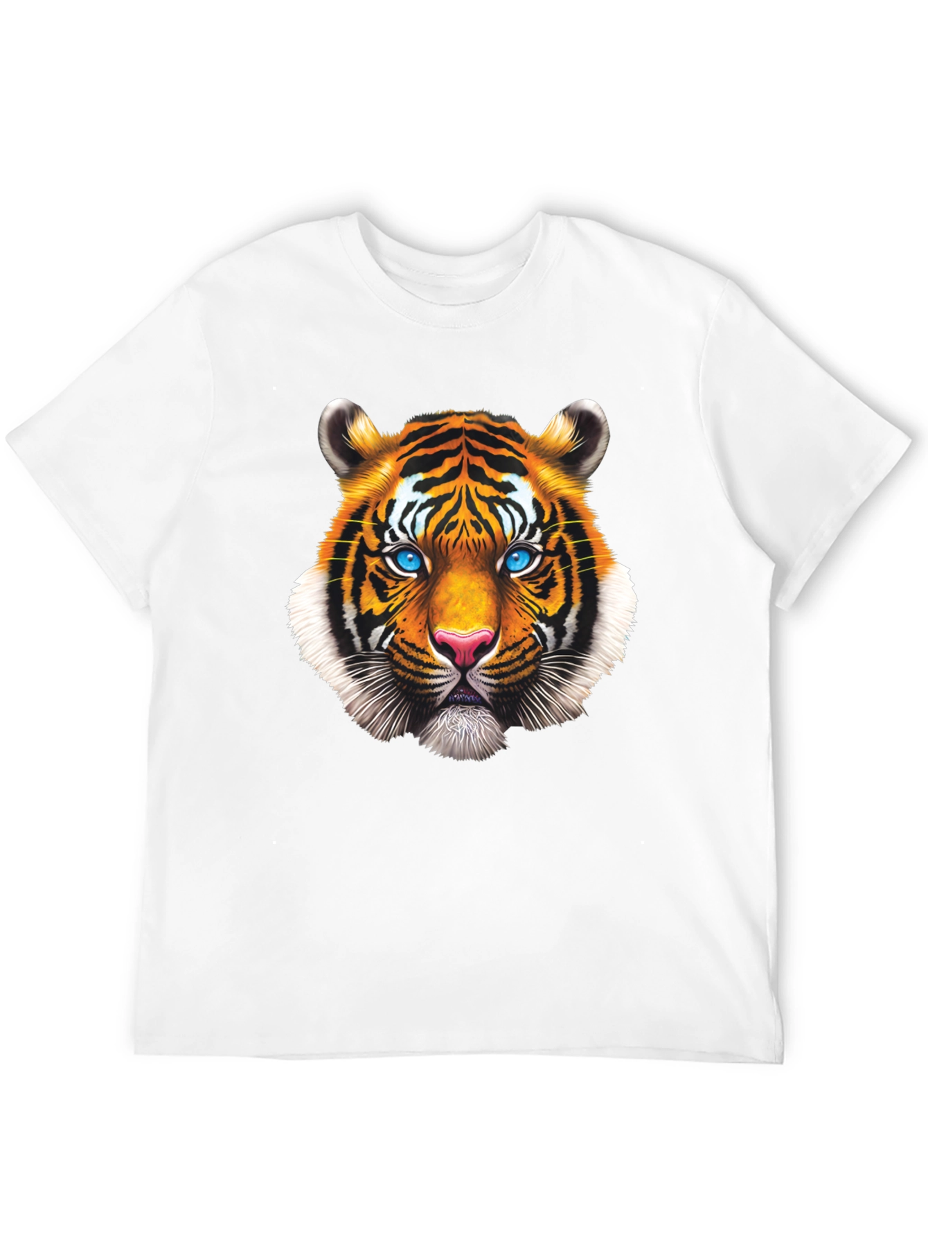 Bold Tiger Graphic Tee - Striking Animal Print