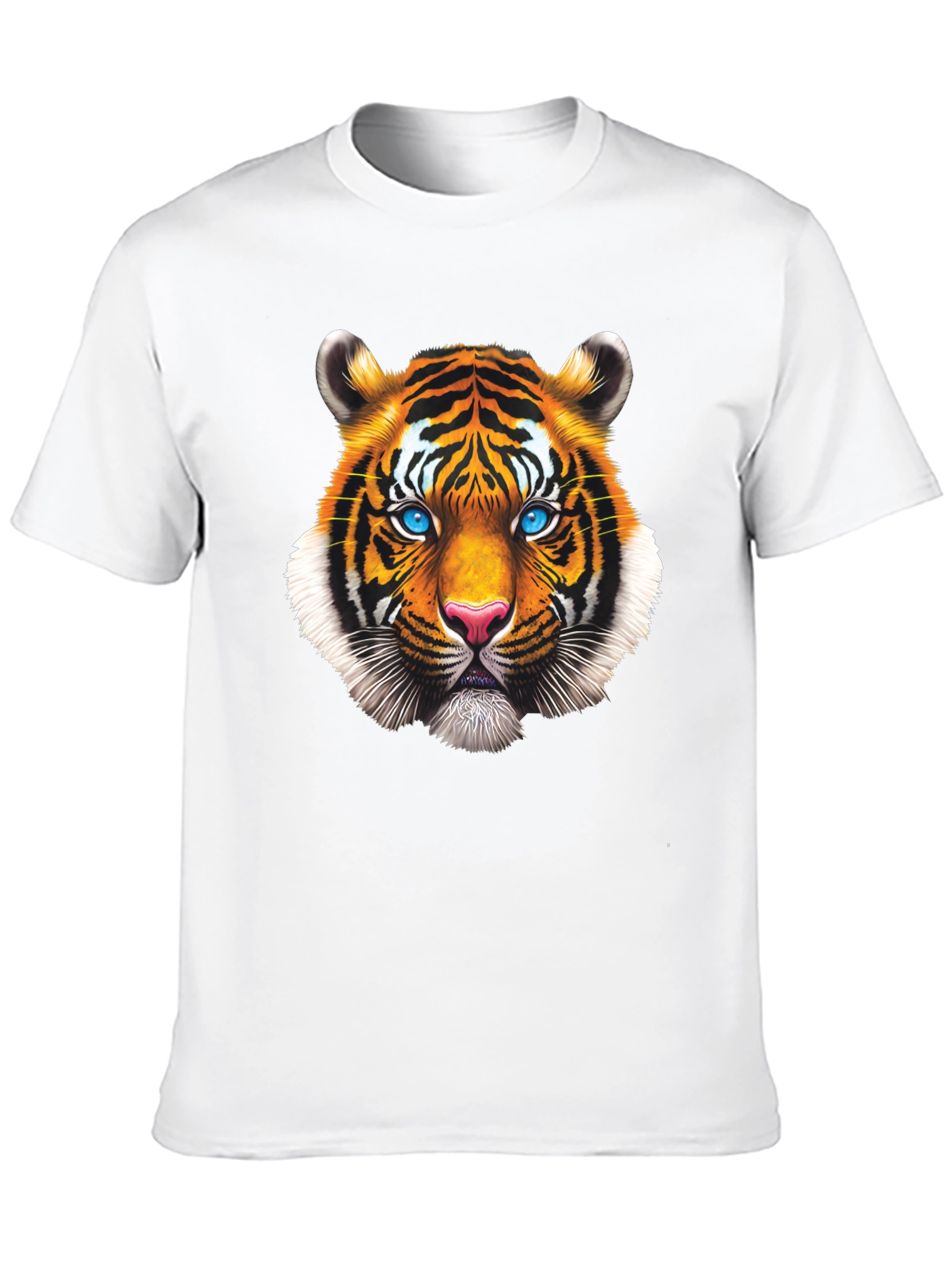 Bold Tiger Graphic Tee - Striking Animal Print