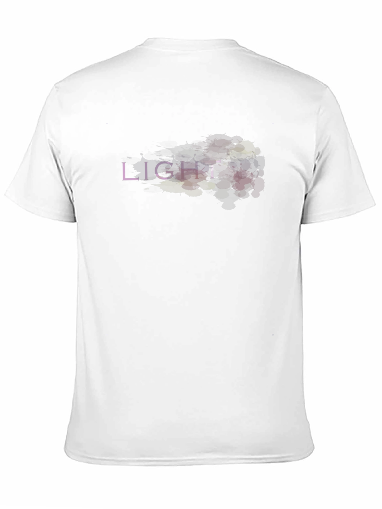 Abstract LIGHT Graphic Black T-Shirt