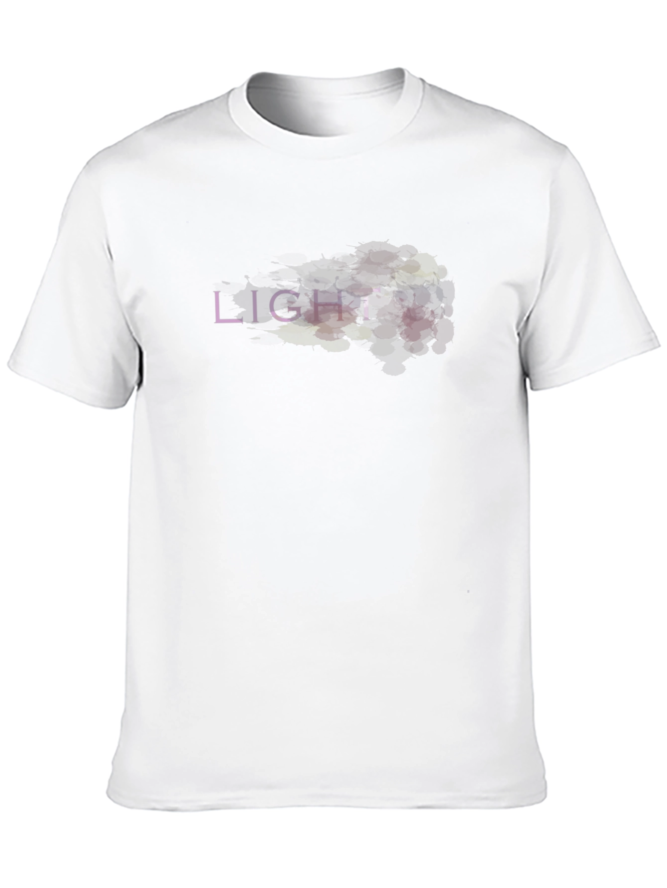 Abstract LIGHT Graphic Black T-Shirt