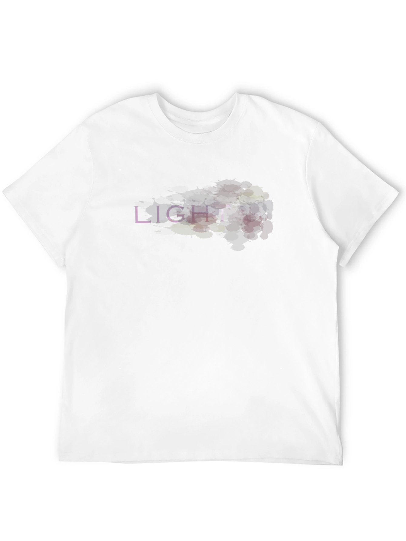 Abstract LIGHT Graphic Black T-Shirt