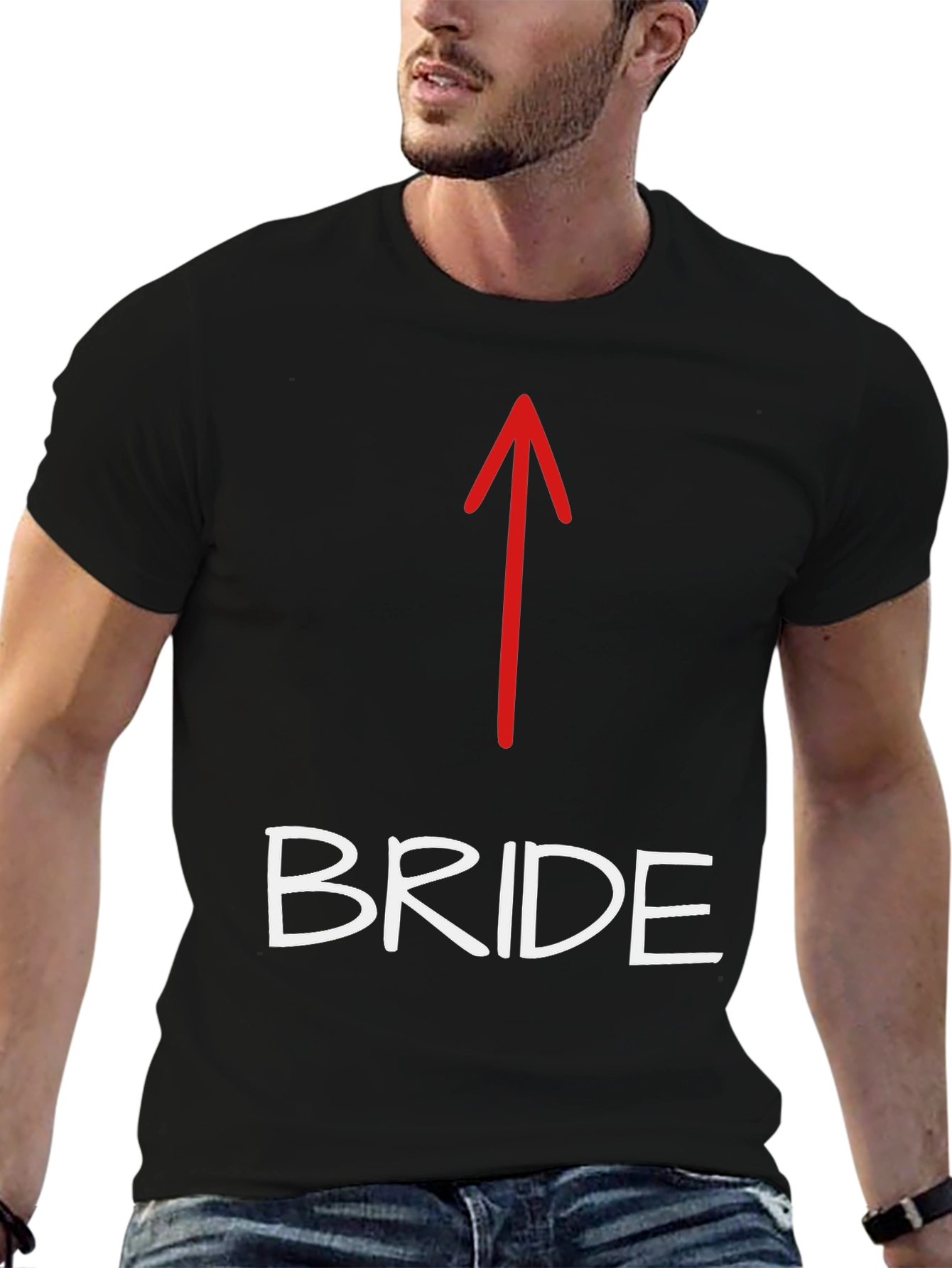 Bride Arrow Novelty T-Shirt - Wedding Party Apparel